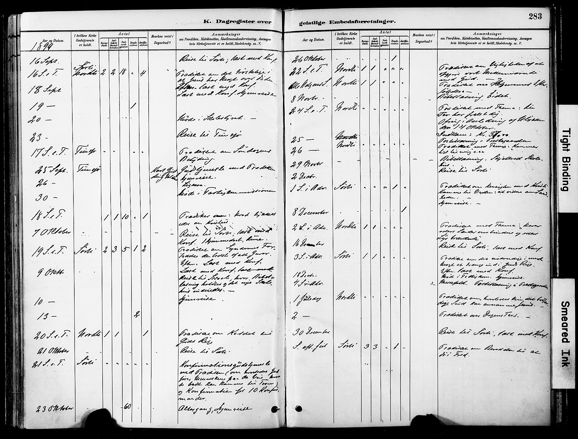 Ministerialprotokoller, klokkerbøker og fødselsregistre - Nord-Trøndelag, AV/SAT-A-1458/755/L0494: Parish register (official) no. 755A03, 1882-1902, p. 283