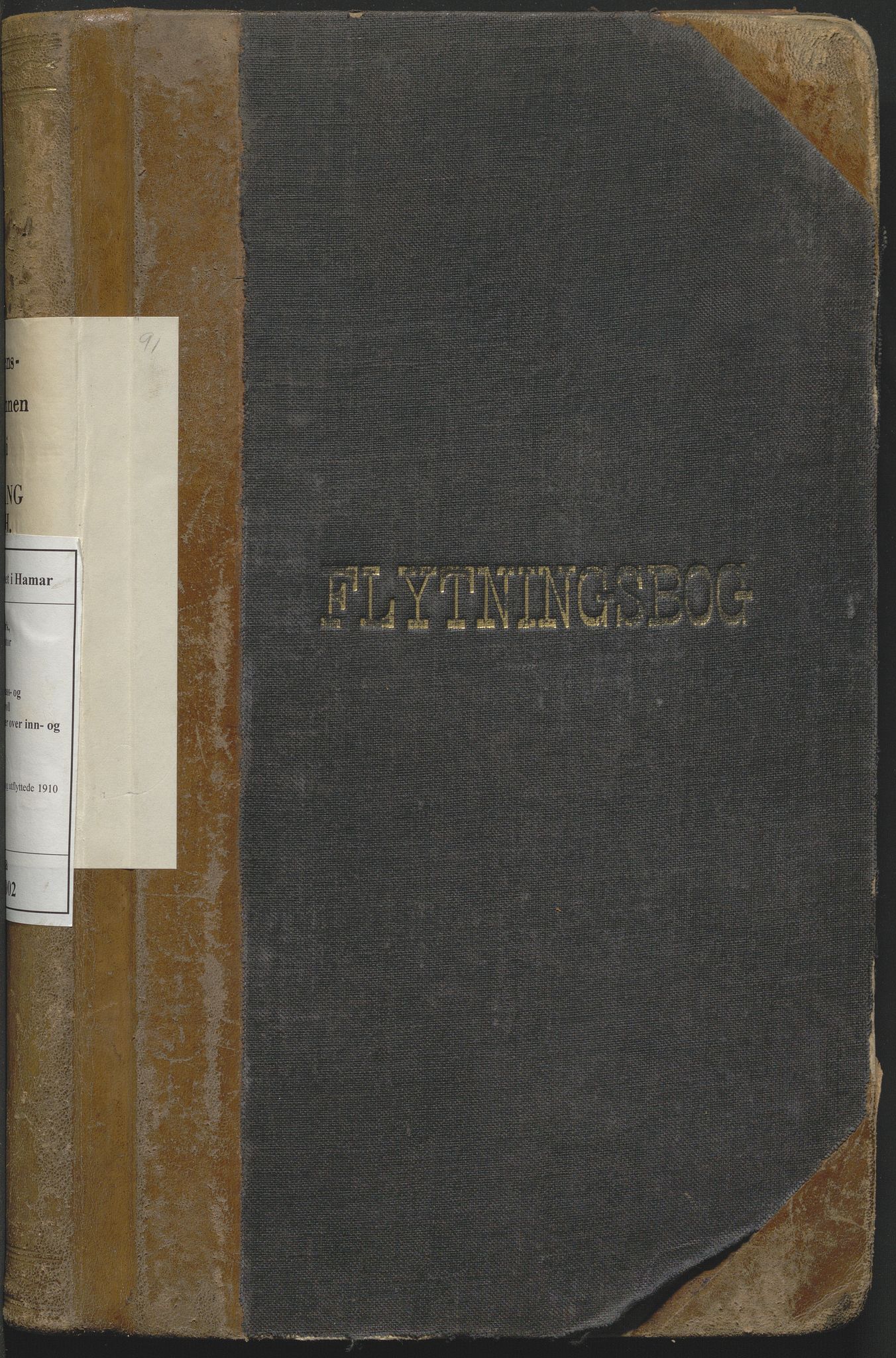 Vang, Hedmark, lensmannskontor, AV/SAH-LHV-018/N/Na/L0002: Protokoll over inn- og utflyttede, 1910-1917