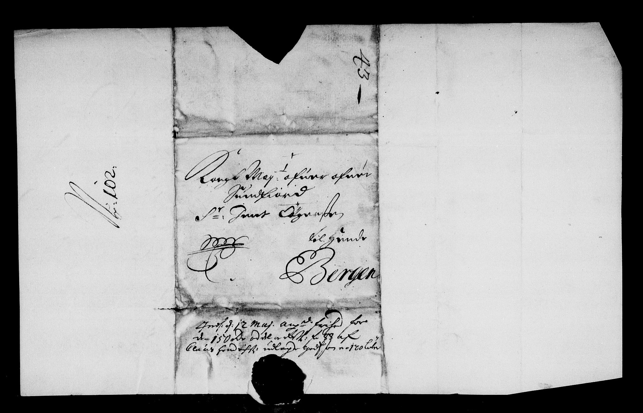 Rentekammeret inntil 1814, Reviderte regnskaper, Stiftamtstueregnskaper, Bergen stiftamt, AV/RA-EA-6043/R/Rc/L0094: Bergen stiftamt, 1690