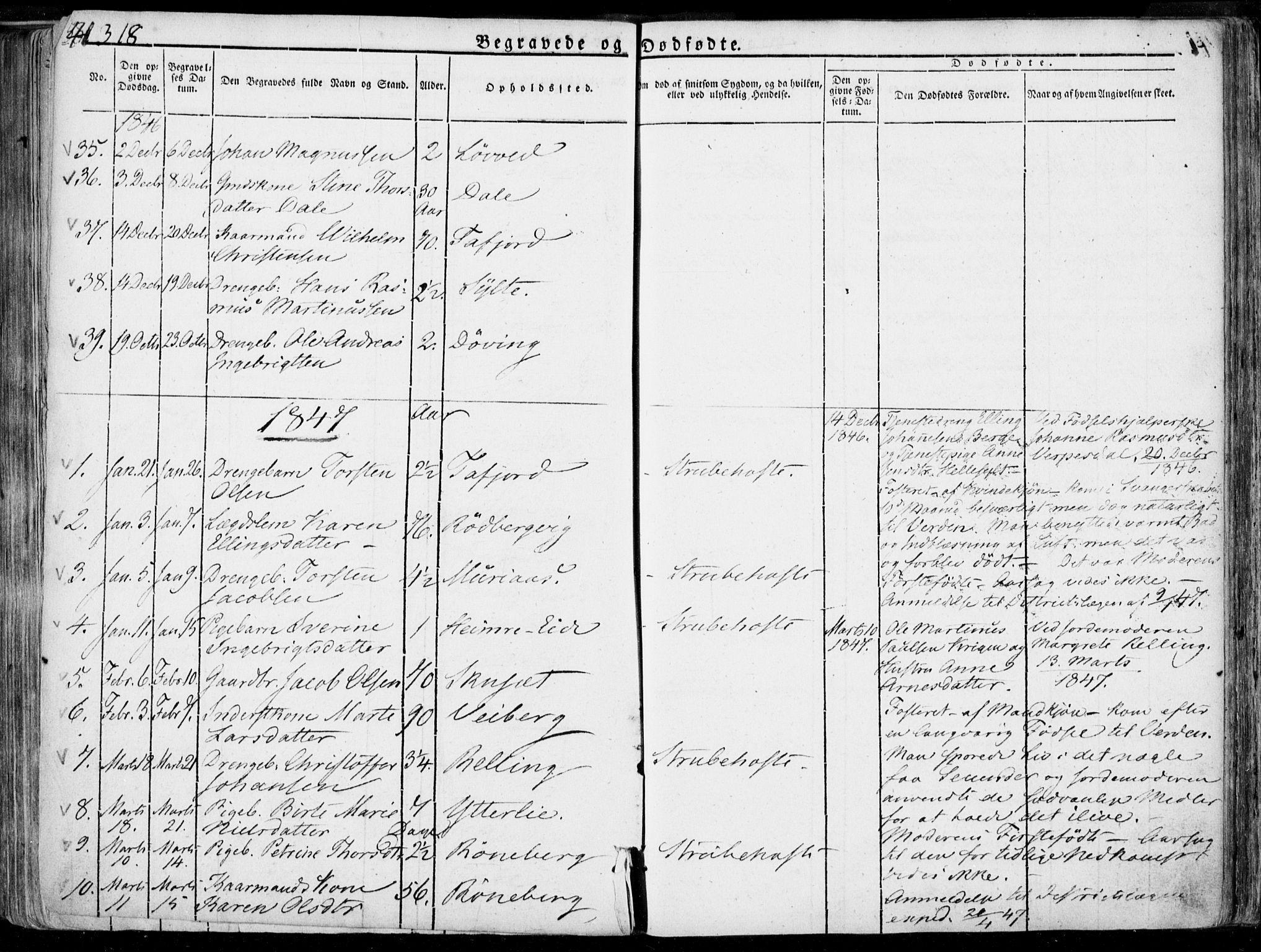 Ministerialprotokoller, klokkerbøker og fødselsregistre - Møre og Romsdal, SAT/A-1454/519/L0248: Parish register (official) no. 519A07, 1829-1860, p. 318