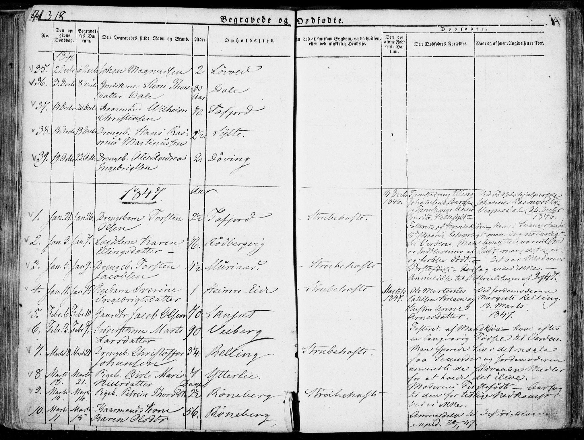 Ministerialprotokoller, klokkerbøker og fødselsregistre - Møre og Romsdal, AV/SAT-A-1454/519/L0248: Parish register (official) no. 519A07, 1829-1860, p. 318