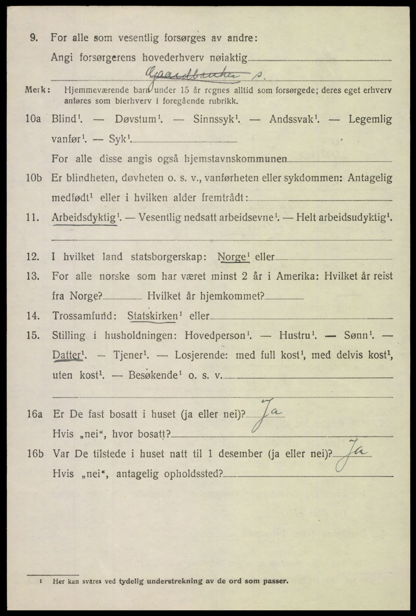 SAH, 1920 census for Søndre Land, 1920, p. 8184