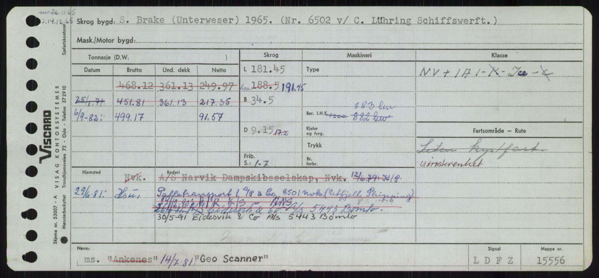 Sjøfartsdirektoratet med forløpere, Skipsmålingen, AV/RA-S-1627/H/Ha/L0002/0002: Fartøy, Eik-Hill / Fartøy, G-Hill, p. 79