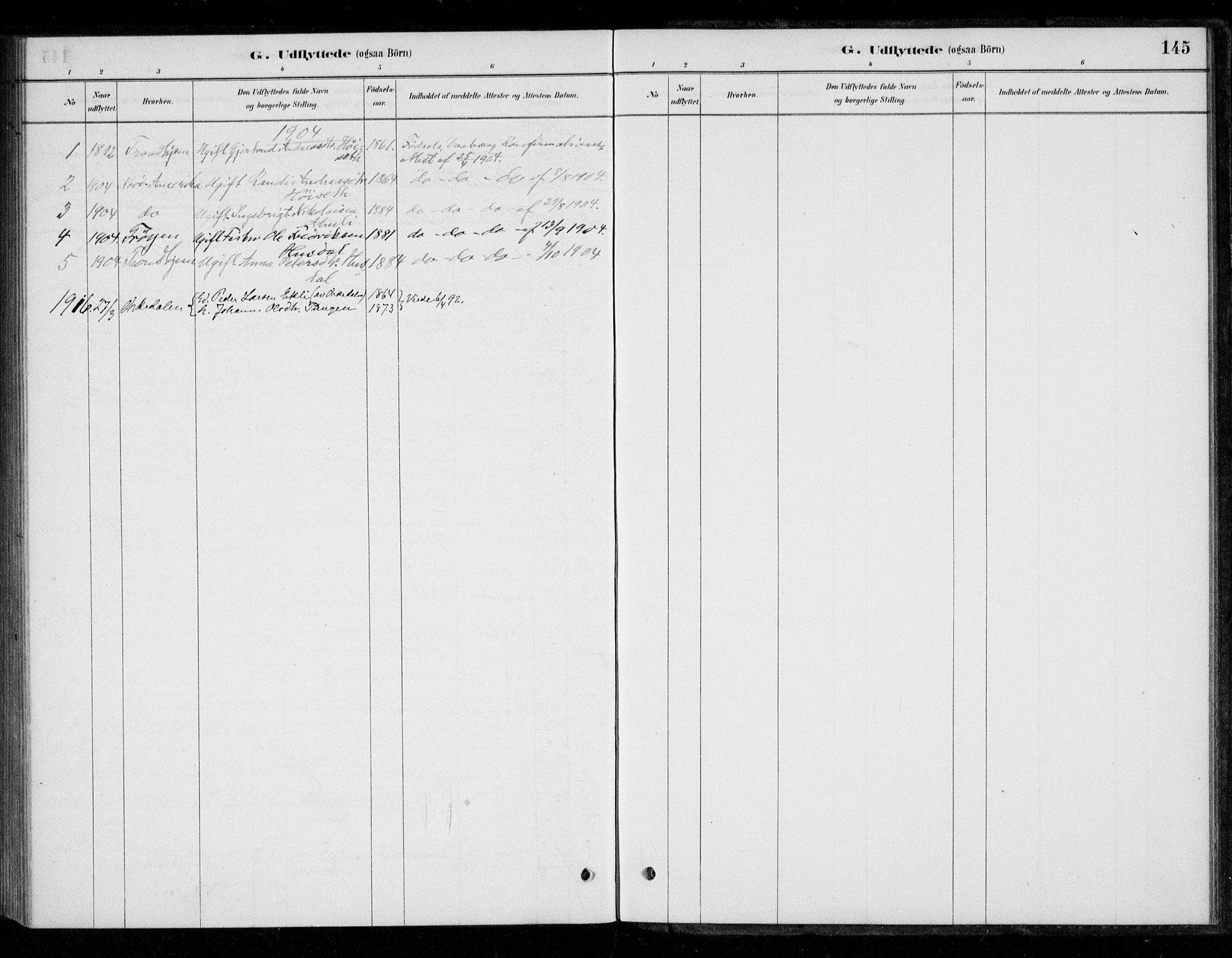 Ministerialprotokoller, klokkerbøker og fødselsregistre - Sør-Trøndelag, SAT/A-1456/670/L0836: Parish register (official) no. 670A01, 1879-1904, p. 145