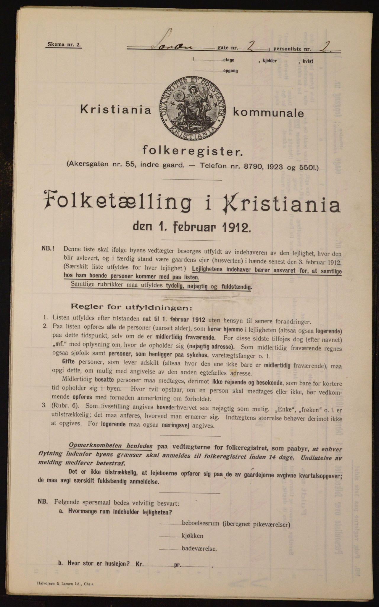 OBA, Municipal Census 1912 for Kristiania, 1912, p. 106363