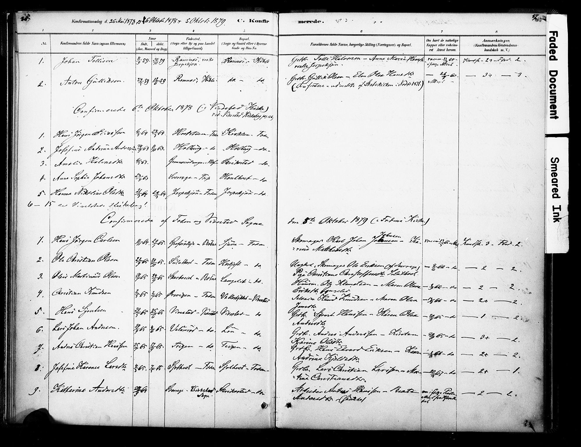 Ramnes kirkebøker, AV/SAKO-A-314/F/Fb/L0001: Parish register (official) no. II 1, 1878-1894, p. 86-87