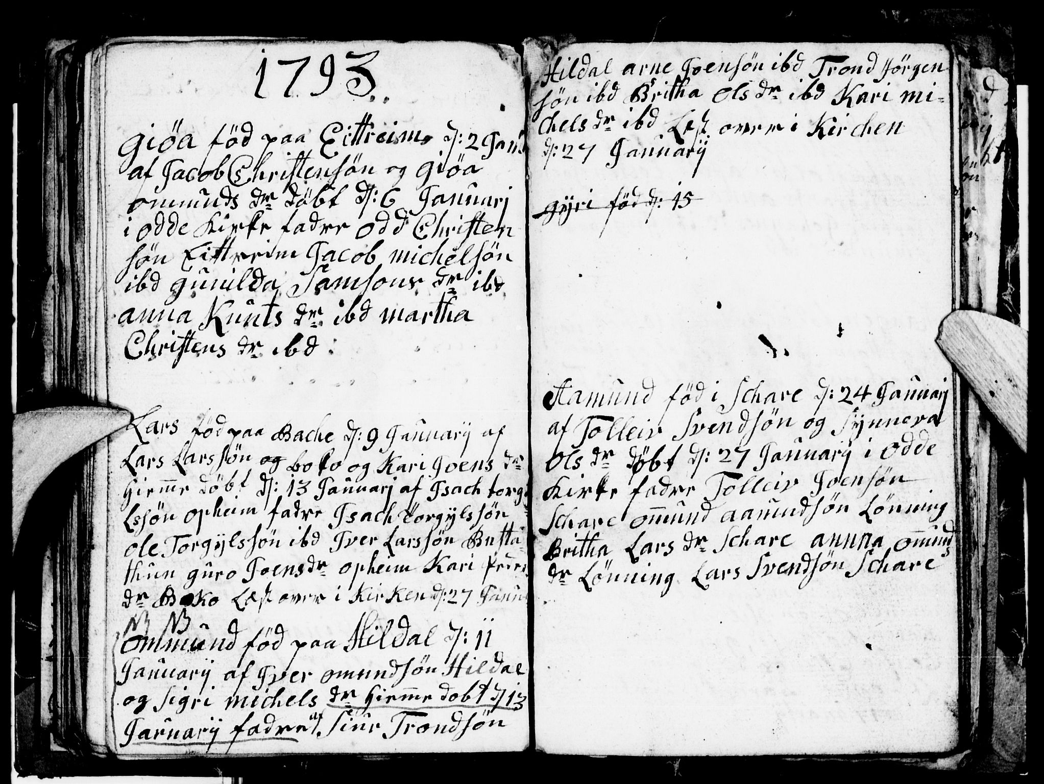 Odda Sokneprestembete, AV/SAB-A-77201/H/Hab: Parish register (copy) no. A 3, 1792-1797, p. 73