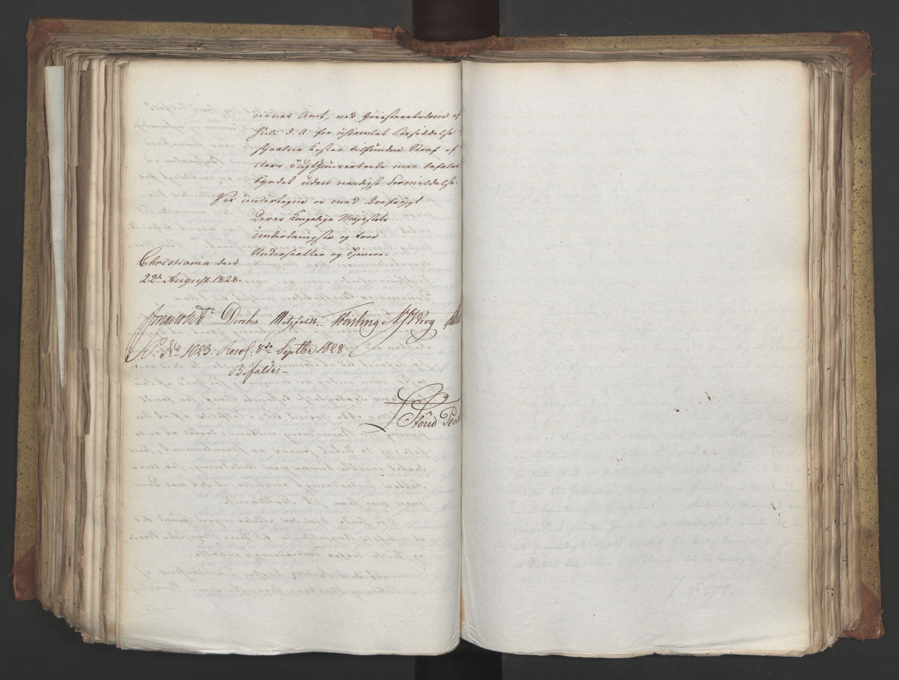 Statsrådsavdelingen i Stockholm, AV/RA-S-1003/D/Da/L0055: Regjeringsinnstillinger nr. 231-435, 1828, p. 464