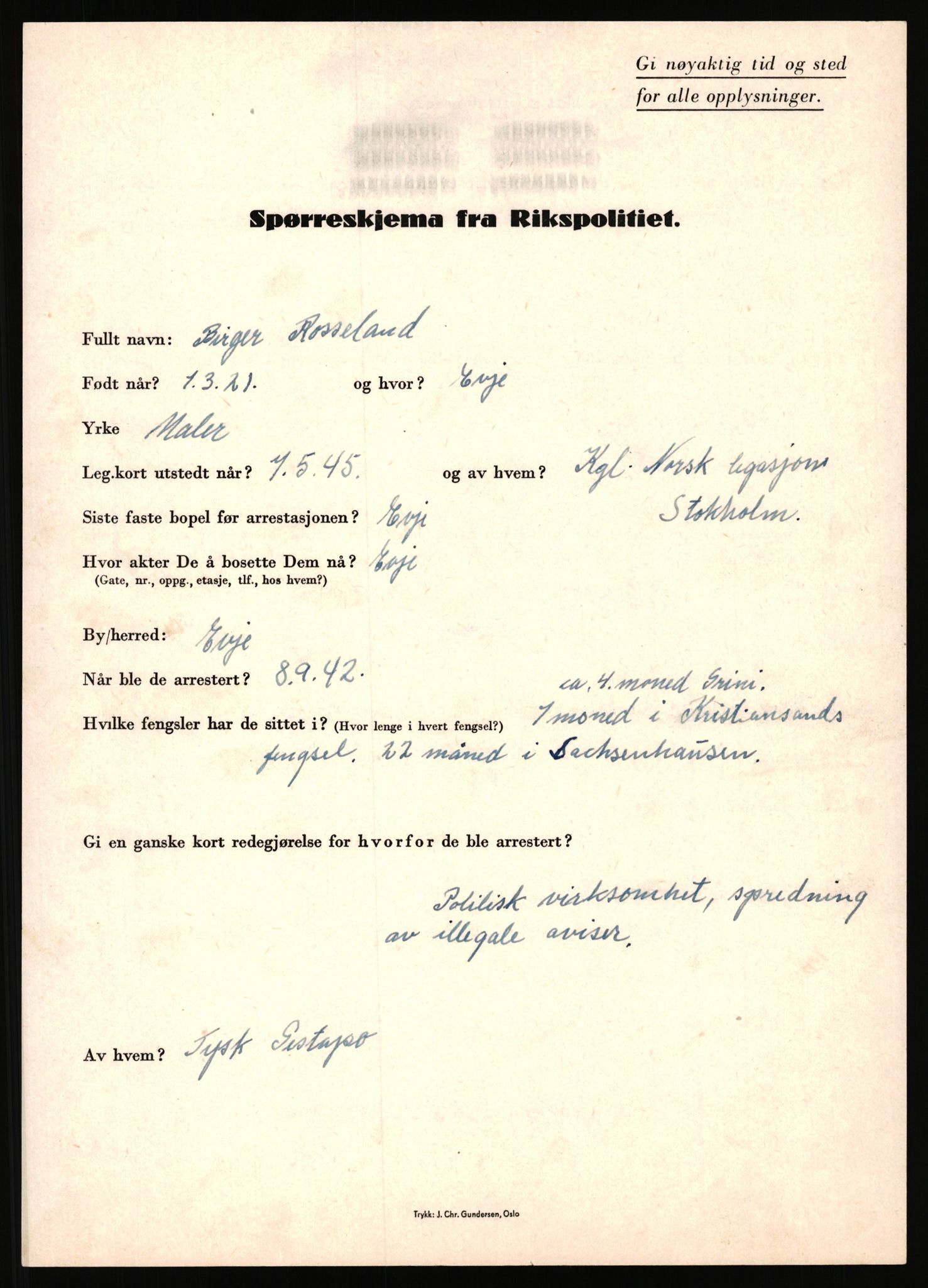 Rikspolitisjefen, AV/RA-S-1560/L/L0014: Pettersen, Aksel - Savosnick, Ernst, 1940-1945, p. 719