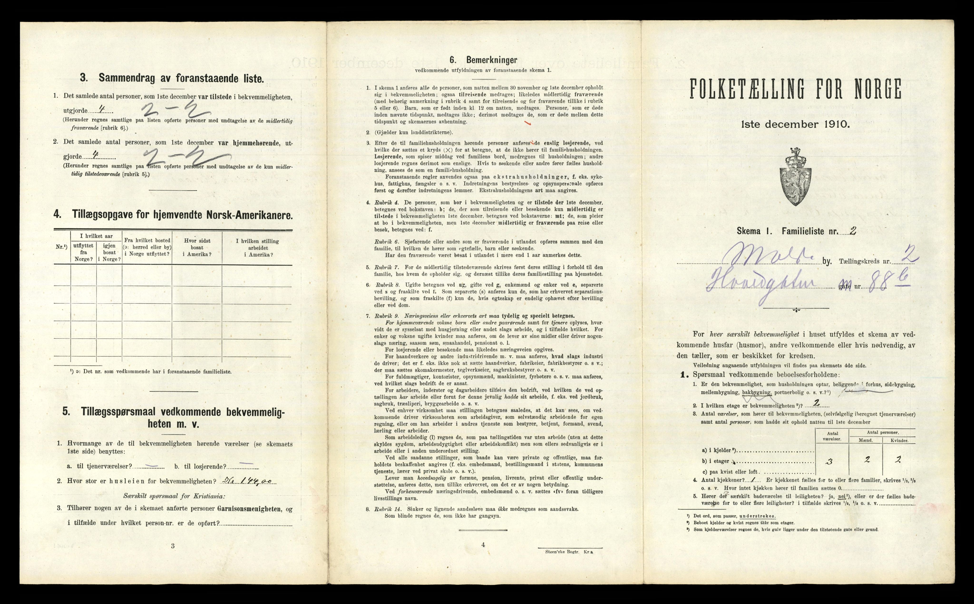 RA, 1910 census for Molde, 1910, p. 755