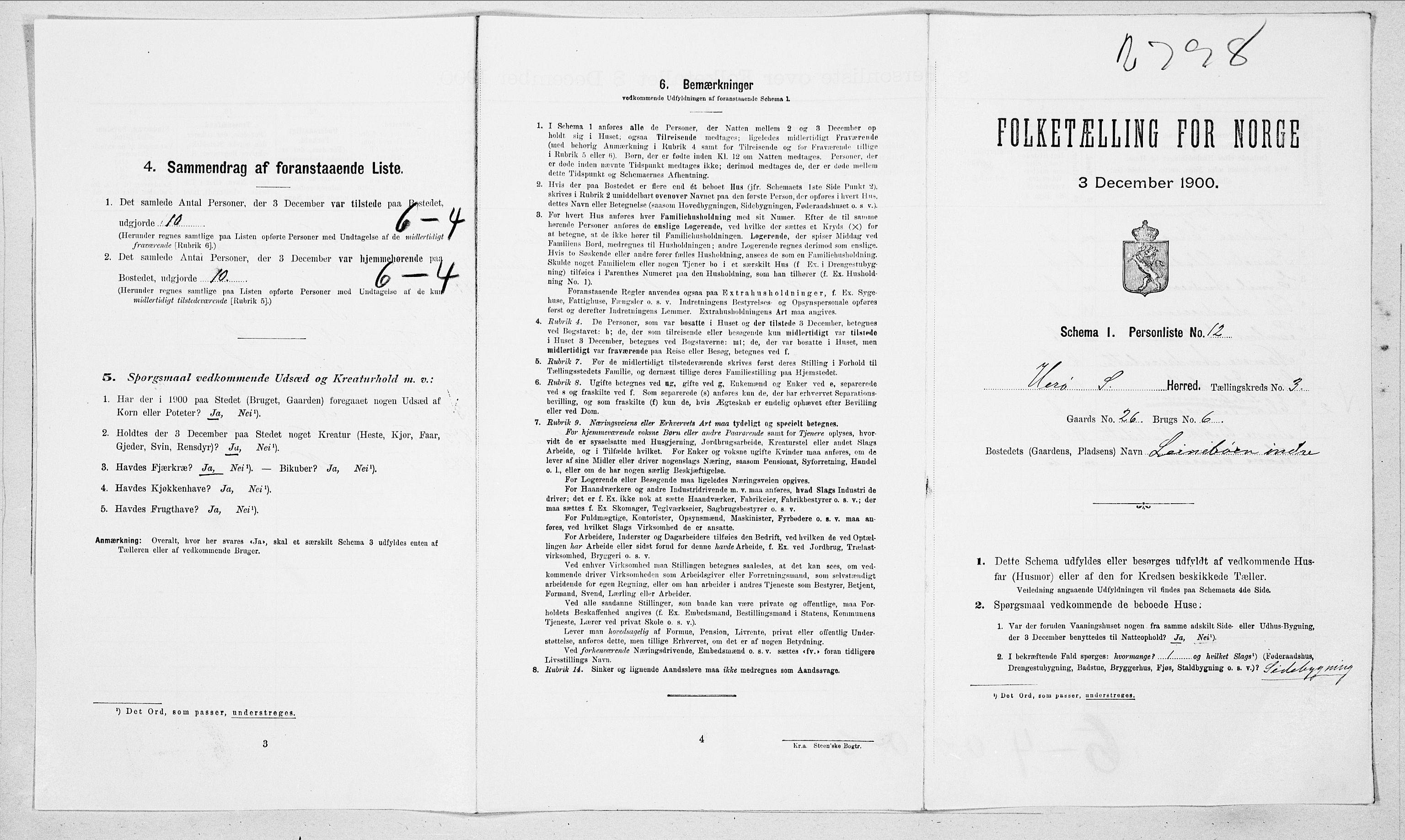 SAT, 1900 census for Herøy, 1900, p. 250