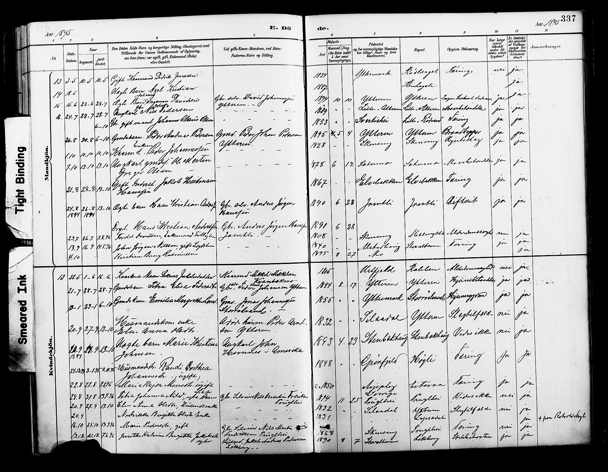 Ministerialprotokoller, klokkerbøker og fødselsregistre - Nordland, SAT/A-1459/827/L0421: Parish register (copy) no. 827C10, 1887-1906, p. 337
