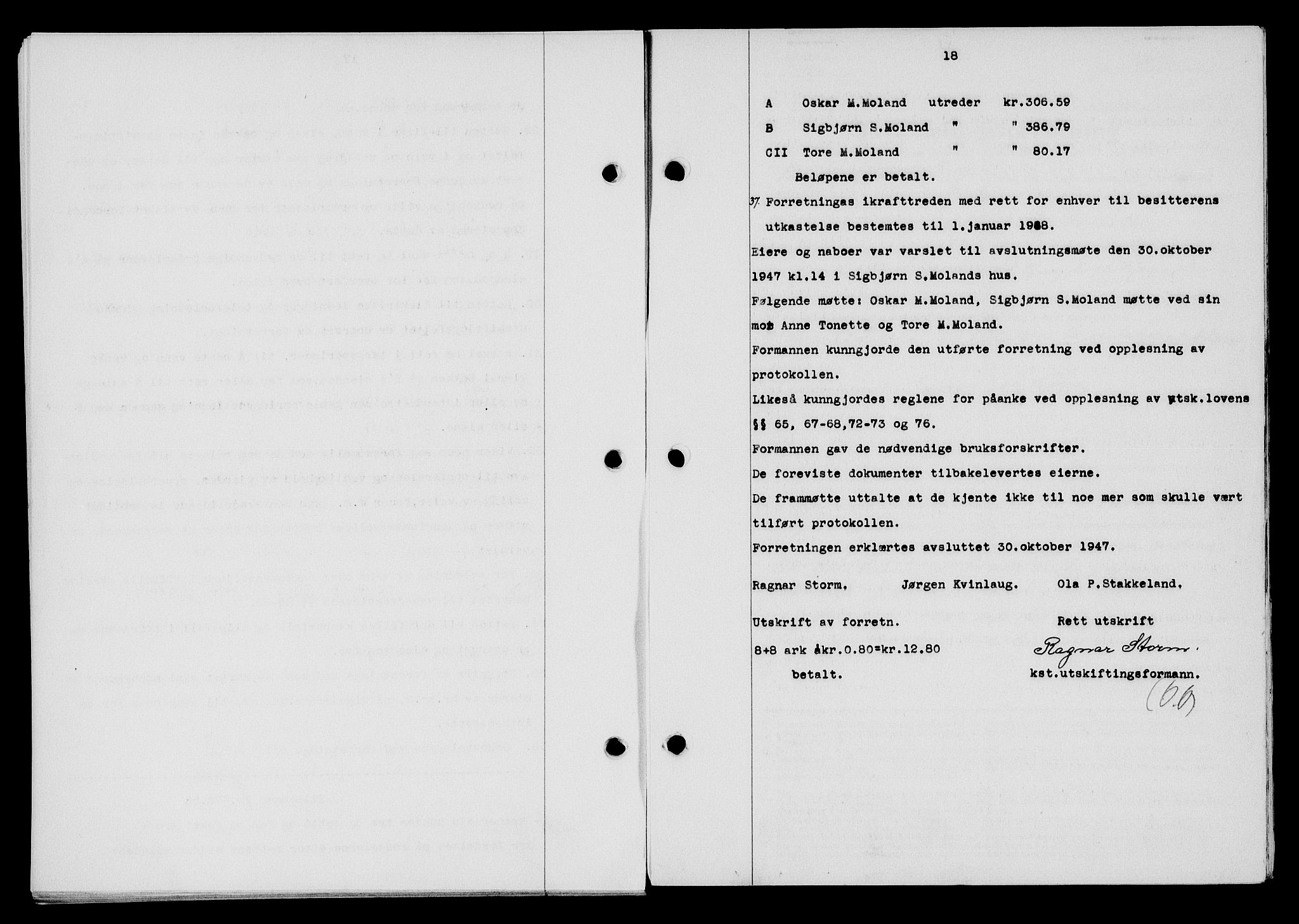 Flekkefjord sorenskriveri, AV/SAK-1221-0001/G/Gb/Gba/L0063: Mortgage book no. A-11, 1947-1948, Diary no: : 22/1948