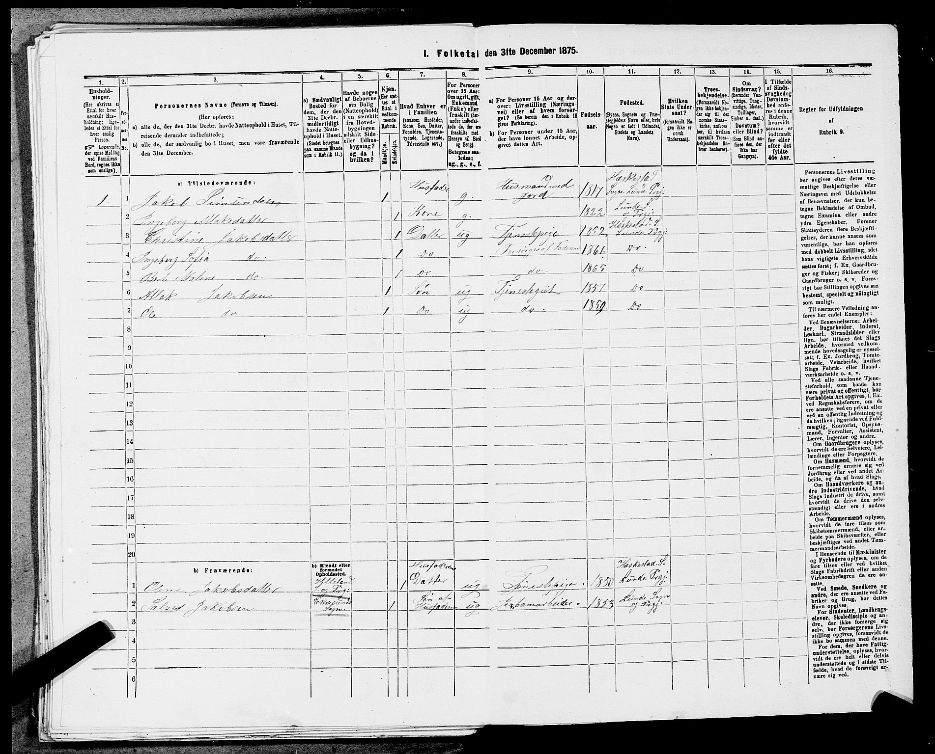 SAST, 1875 census for 1112P Lund, 1875, p. 898