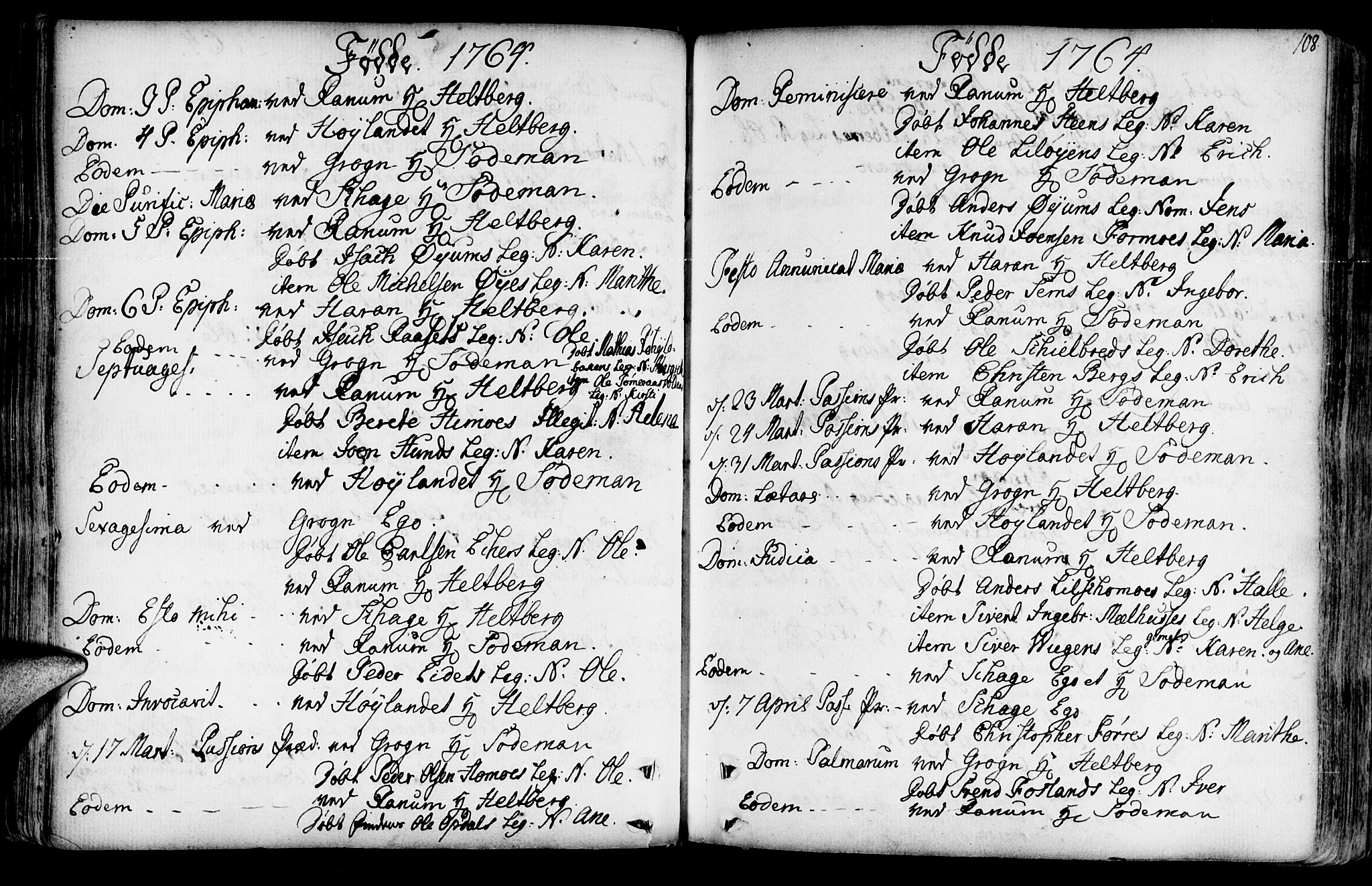 Ministerialprotokoller, klokkerbøker og fødselsregistre - Nord-Trøndelag, SAT/A-1458/764/L0542: Parish register (official) no. 764A02, 1748-1779, p. 108