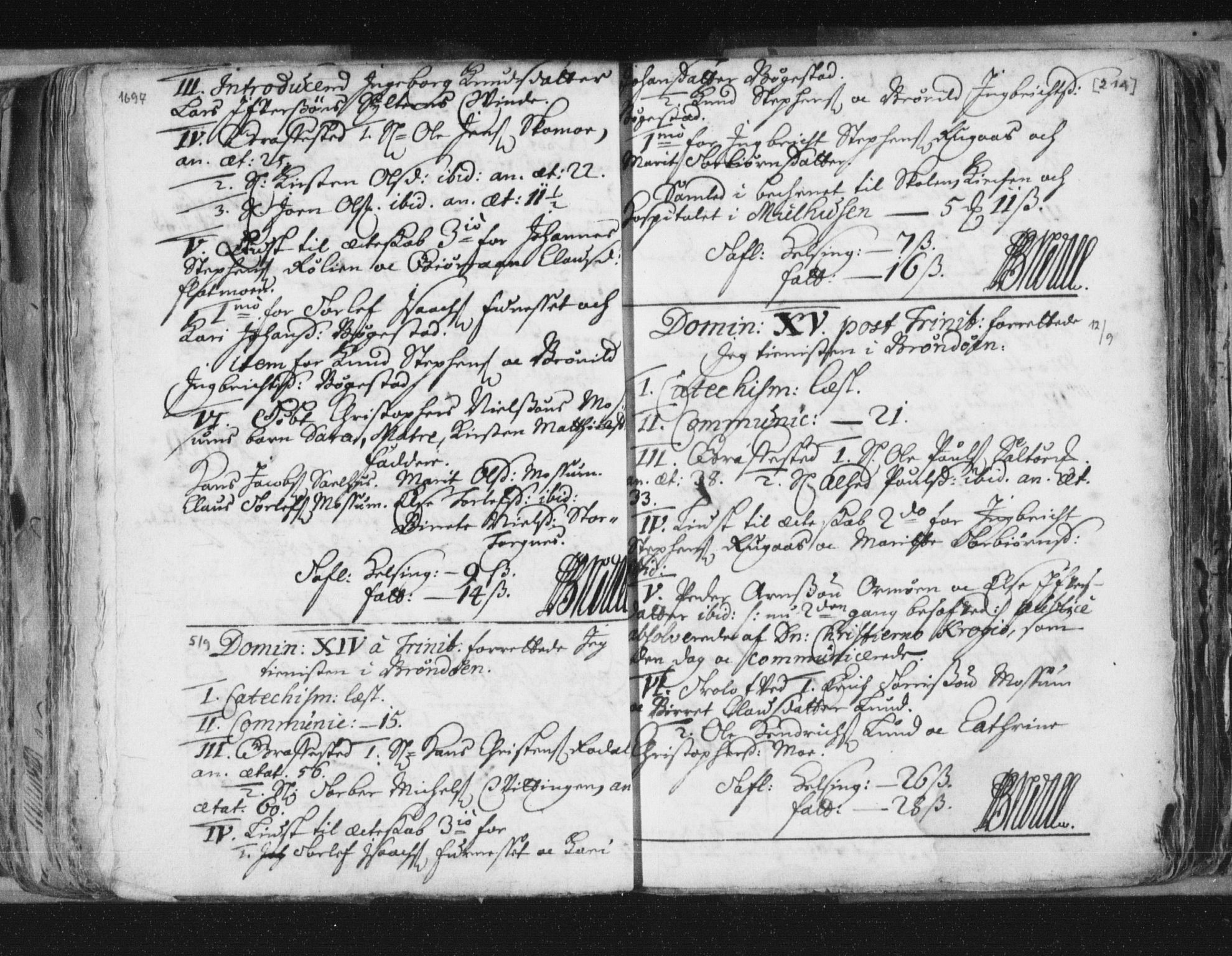 Ministerialprotokoller, klokkerbøker og fødselsregistre - Nordland, AV/SAT-A-1459/813/L0192: Parish register (official) no. 813A02, 1677-1718, p. 214