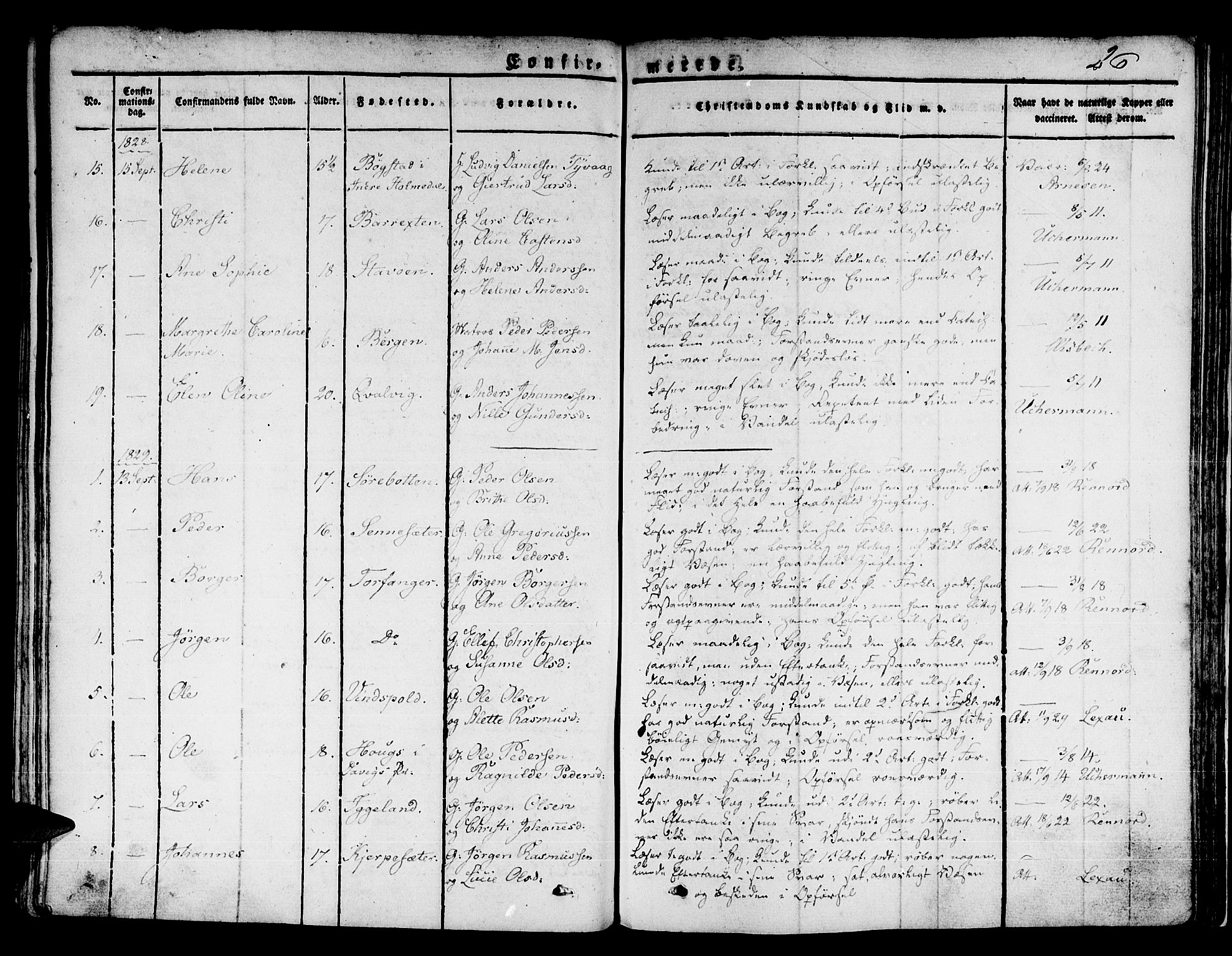Kinn sokneprestembete, SAB/A-80801/H/Haa/Haaa/L0004/0001: Parish register (official) no. A 4I, 1822-1840, p. 26