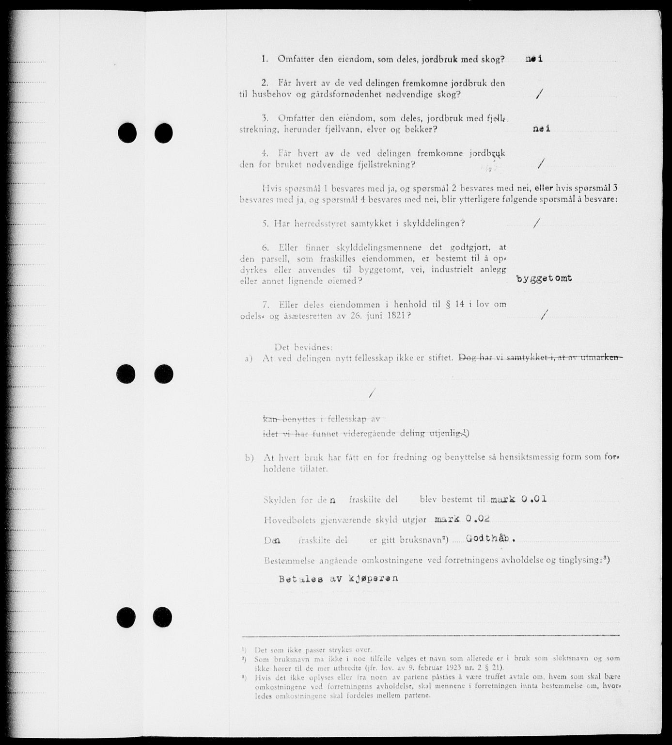 Onsøy sorenskriveri, SAO/A-10474/G/Ga/Gab/L0015: Mortgage book no. II A-15, 1945-1946, Diary no: : 1282/1945