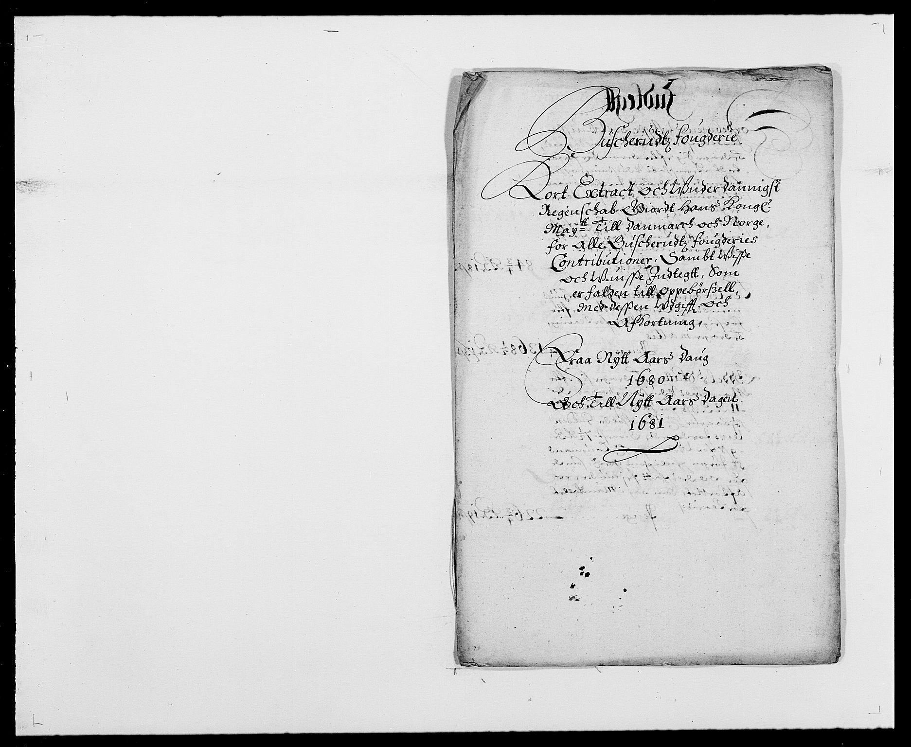 Rentekammeret inntil 1814, Reviderte regnskaper, Fogderegnskap, RA/EA-4092/R25/L1675: Fogderegnskap Buskerud, 1678-1681, p. 2
