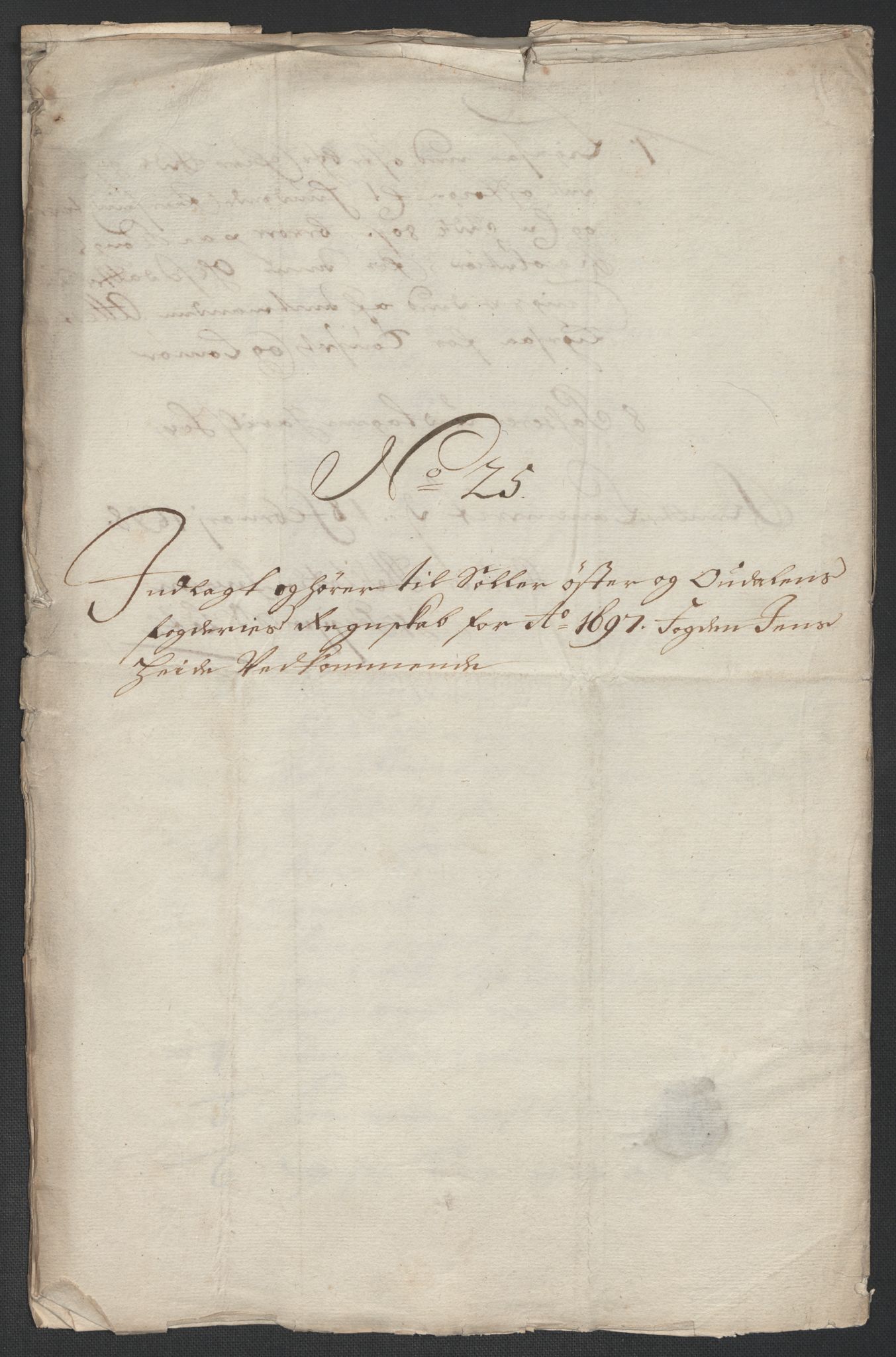 Rentekammeret inntil 1814, Reviderte regnskaper, Fogderegnskap, AV/RA-EA-4092/R13/L0835: Fogderegnskap Solør, Odal og Østerdal, 1697, p. 292