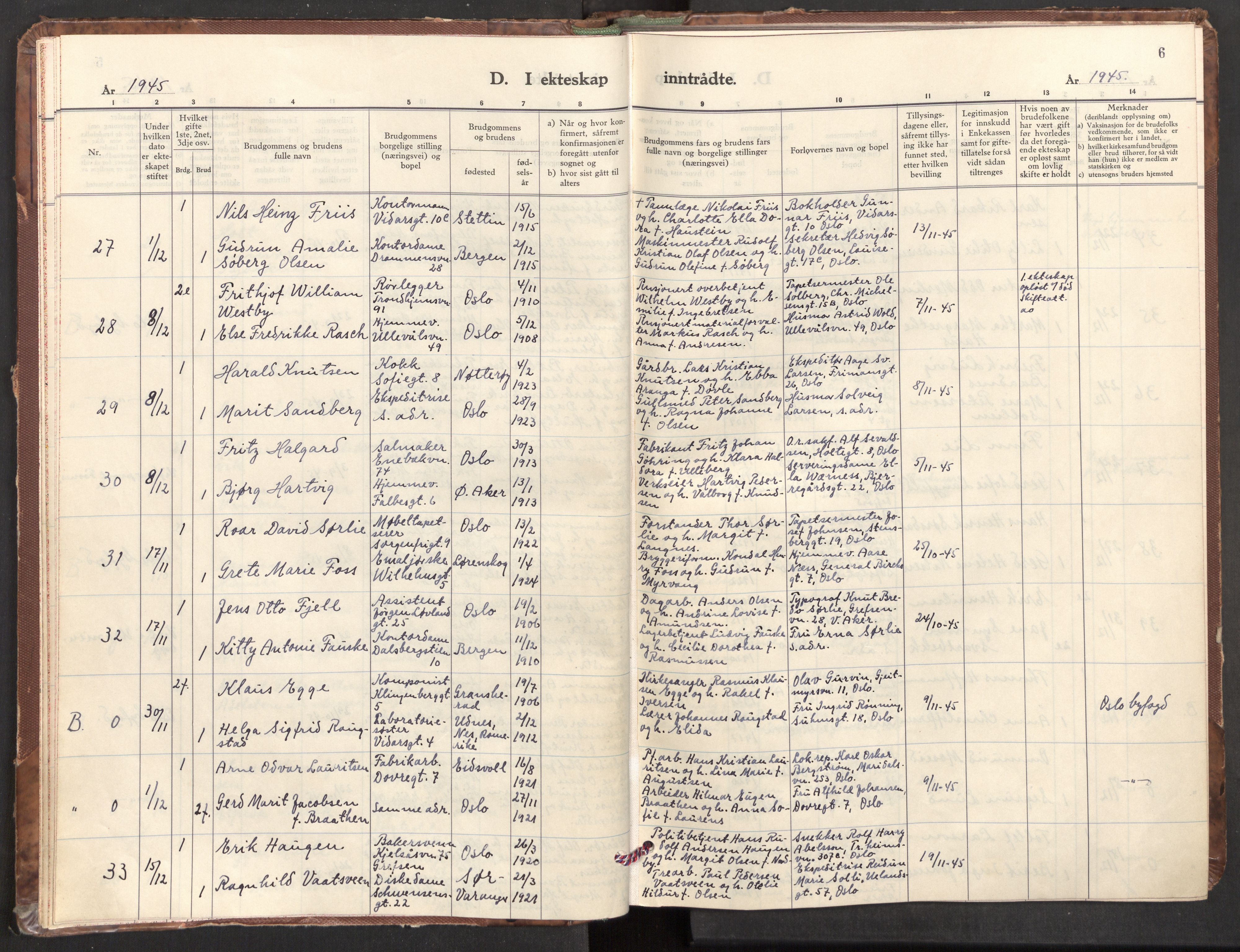 Markus prestekontor Kirkebøker, AV/SAO-A-10830/F/L0005: Parish register (official) no. 5, 1942-1960, p. 6