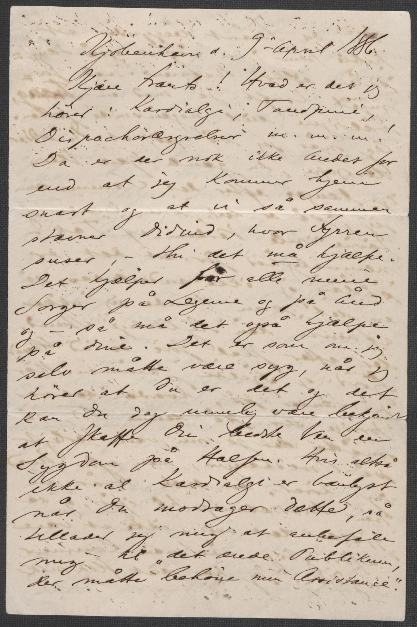 Beyer, Frants, AV/RA-PA-0132/F/L0001: Brev fra Edvard Grieg til Frantz Beyer og "En del optegnelser som kan tjene til kommentar til brevene" av Marie Beyer, 1872-1907, p. 186