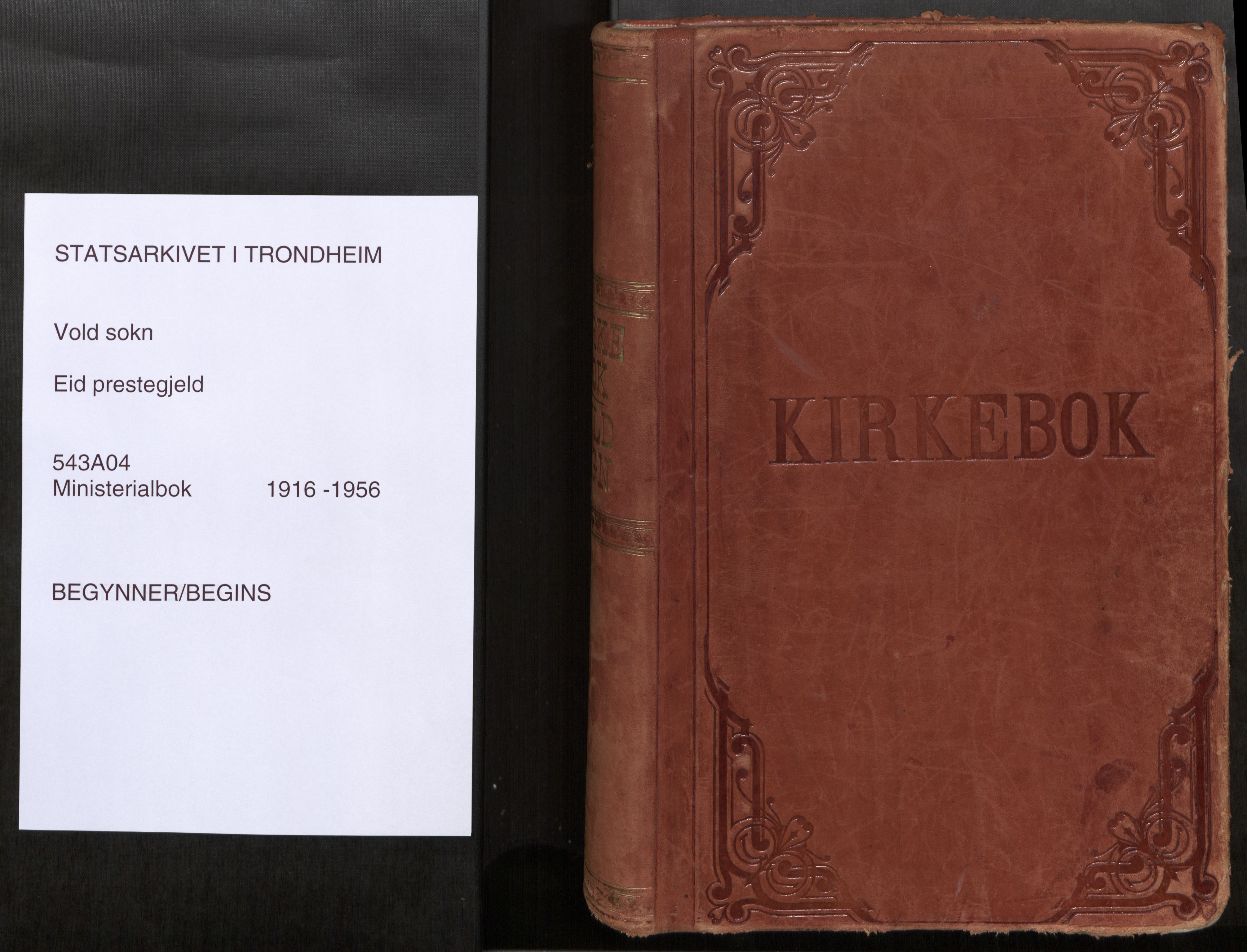 Eid sokneprestkontor, SAT/A-1254: Parish register (official) no. 543A04, 1916-1956