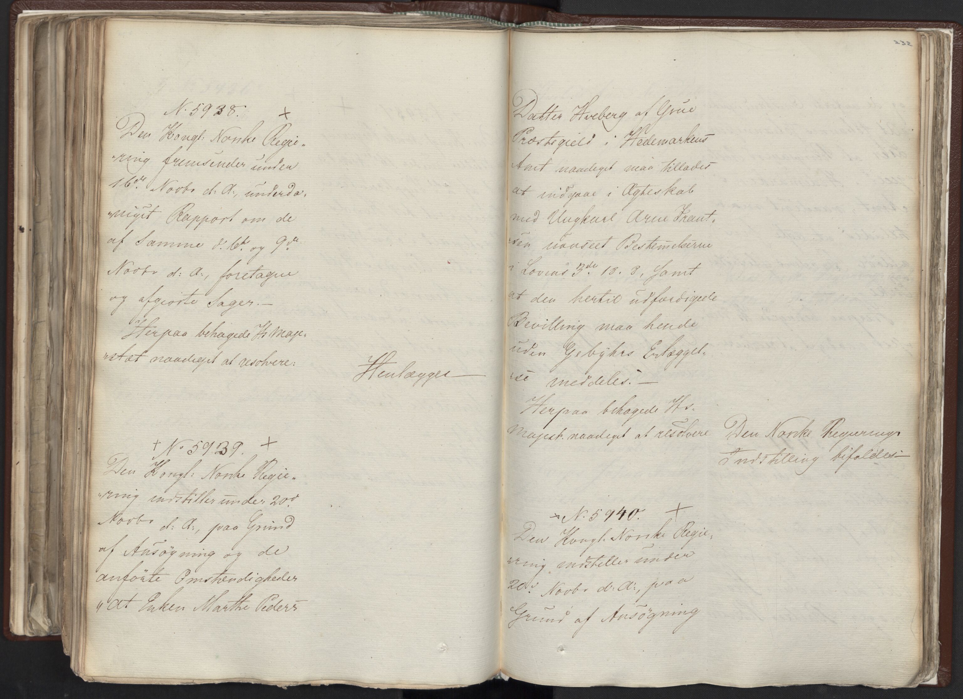 Statsrådssekretariatet, AV/RA-S-1001/A/Ab/L0012: Kgl. res. nr. 5679-6008 II, 1821, p. 231b-232a