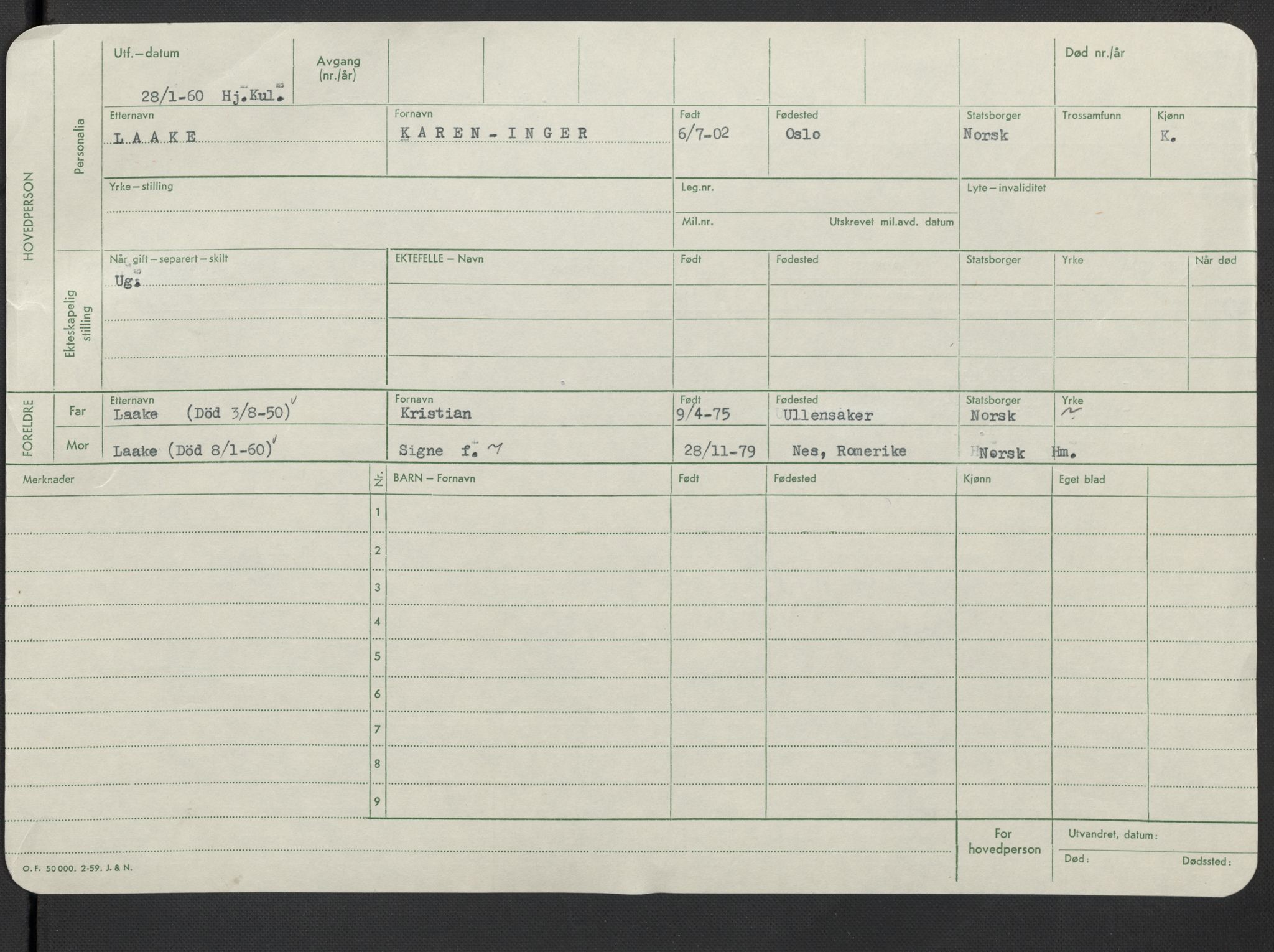 Oslo folkeregister, Registerkort, AV/SAO-A-11715/F/Fa/Fac/L0019: Kvinner, 1906-1914, p. 701b