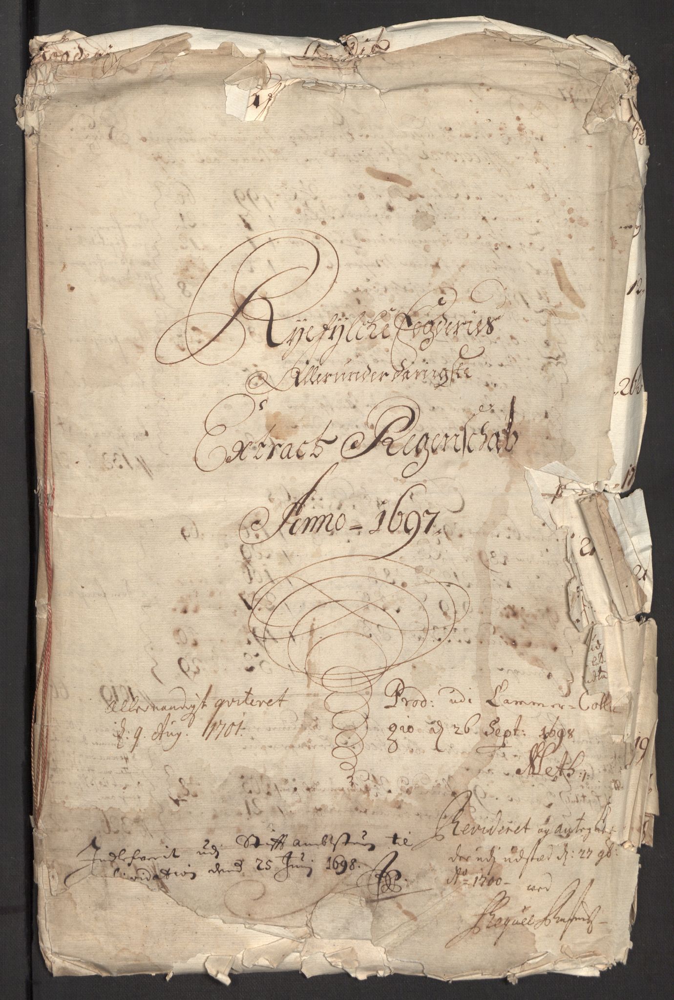 Rentekammeret inntil 1814, Reviderte regnskaper, Fogderegnskap, AV/RA-EA-4092/R47/L2858: Fogderegnskap Ryfylke, 1697-1700, p. 5