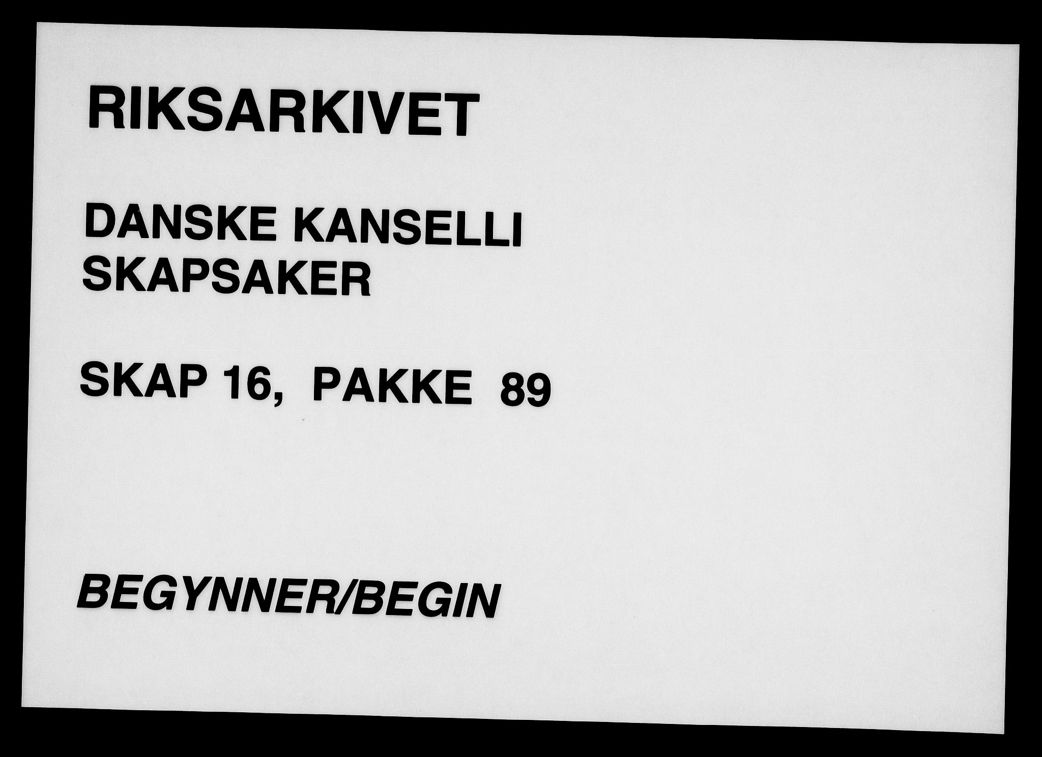 Danske Kanselli, Skapsaker, AV/RA-EA-4061/F/L0129: Skap 16, pakke 82-96, 1725-1806, p. 278