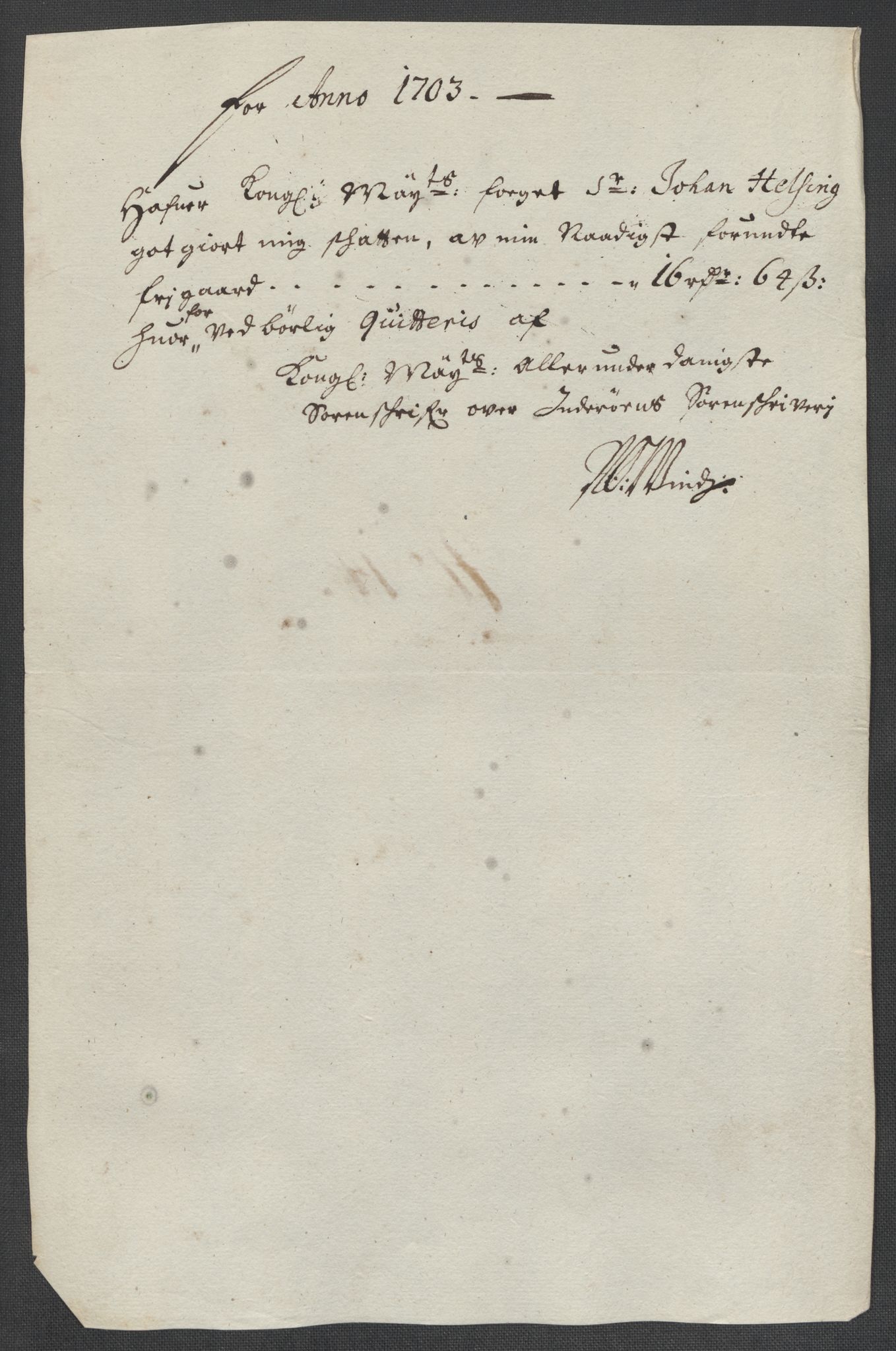 Rentekammeret inntil 1814, Reviderte regnskaper, Fogderegnskap, RA/EA-4092/R63/L4313: Fogderegnskap Inderøy, 1703-1704, p. 230