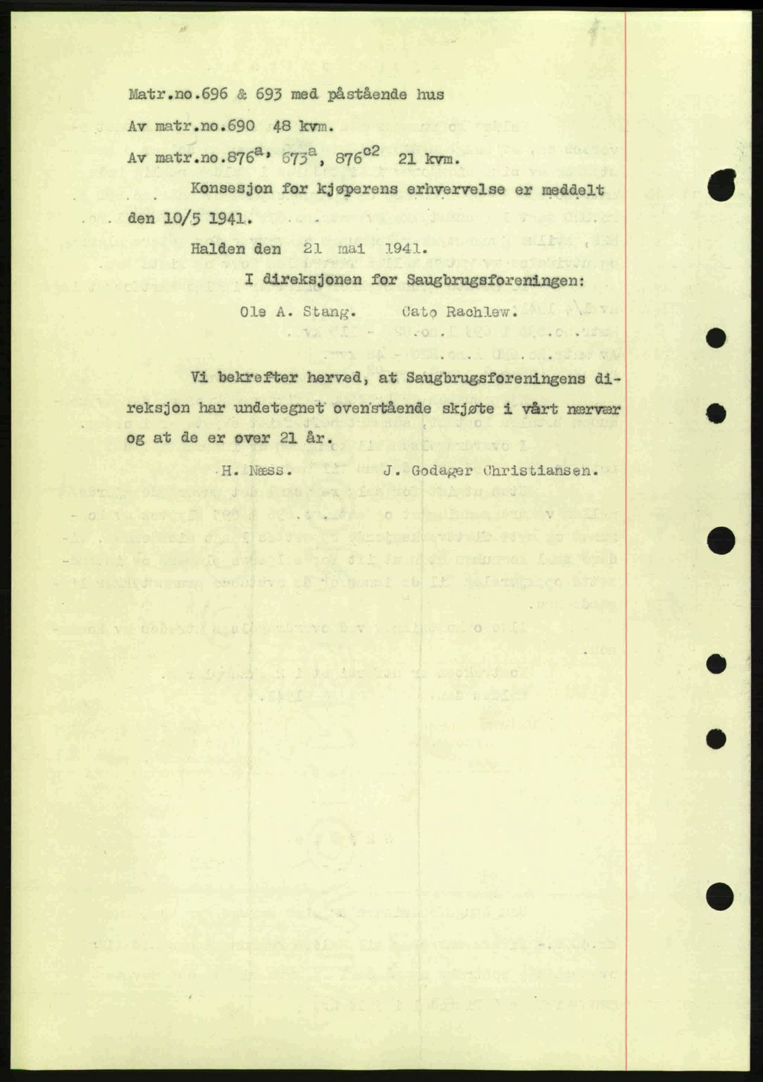Idd og Marker sorenskriveri, AV/SAO-A-10283/G/Gb/Gbb/L0004: Mortgage book no. A4, 1940-1941, Diary no: : 605/1941