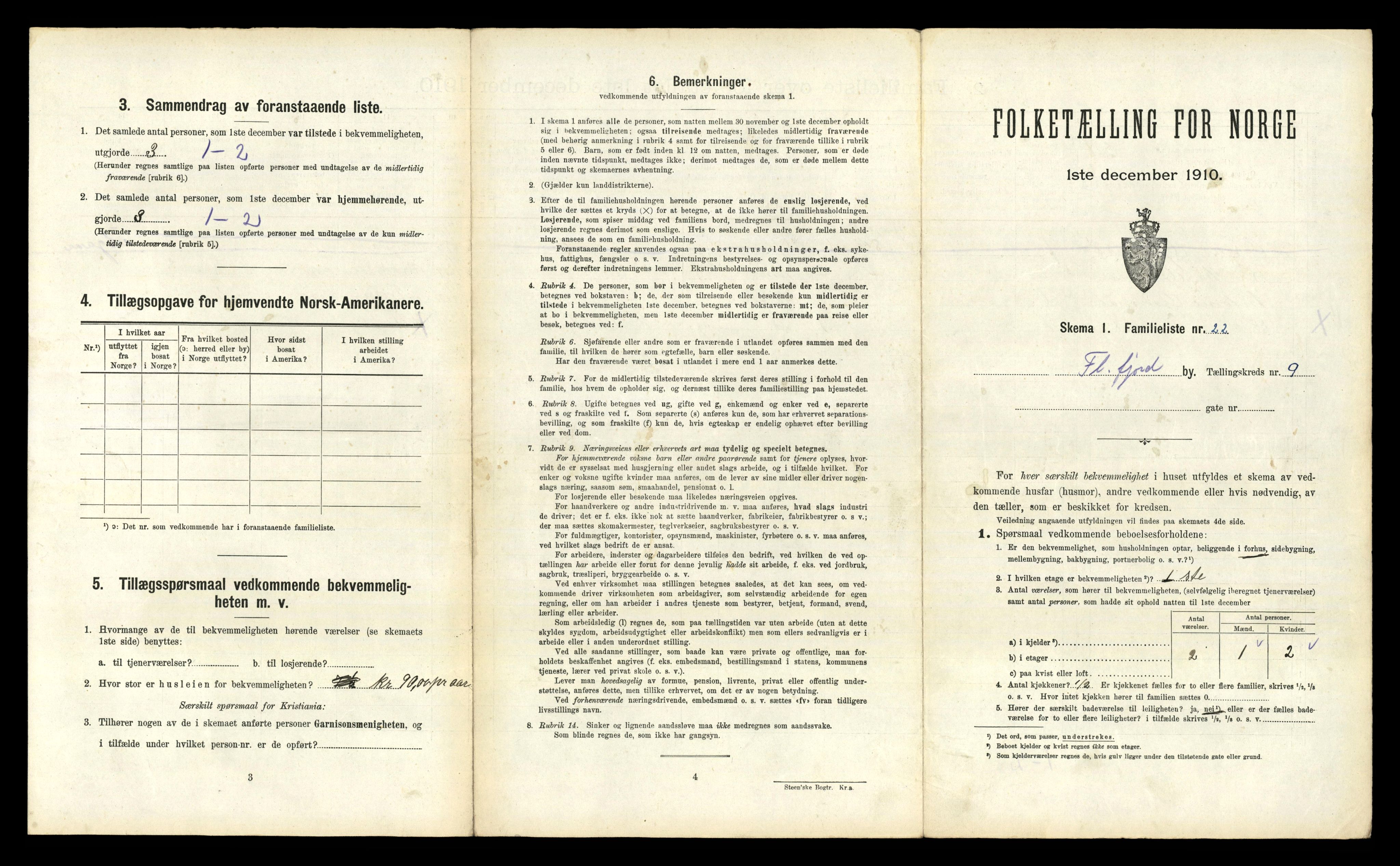 RA, 1910 census for Flekkefjord, 1910, p. 880