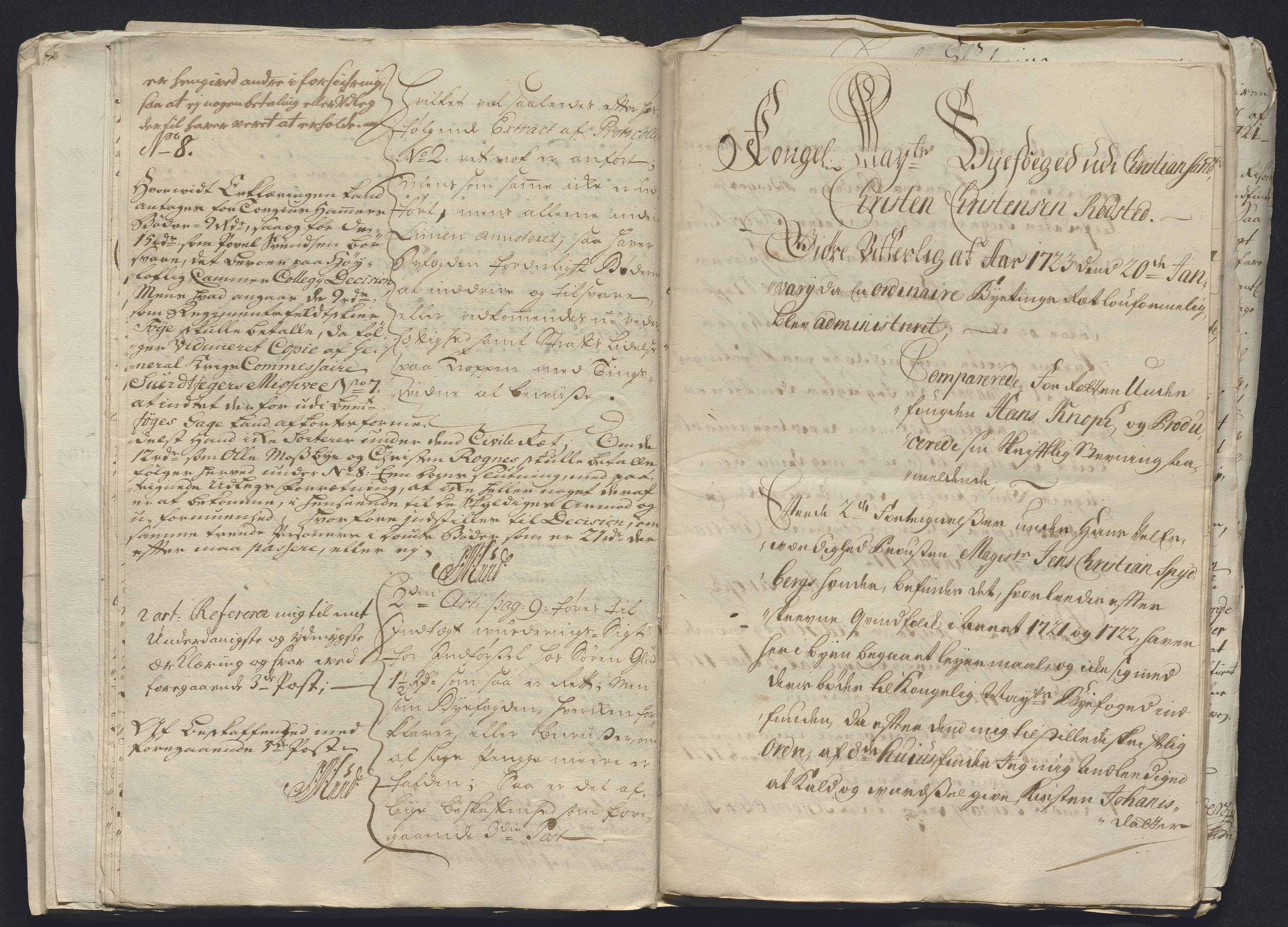 Rentekammeret inntil 1814, Reviderte regnskaper, Byregnskaper, AV/RA-EA-4066/R/Rm/L0286: [M19] Sikt og sakefall, 1719-1727, p. 182