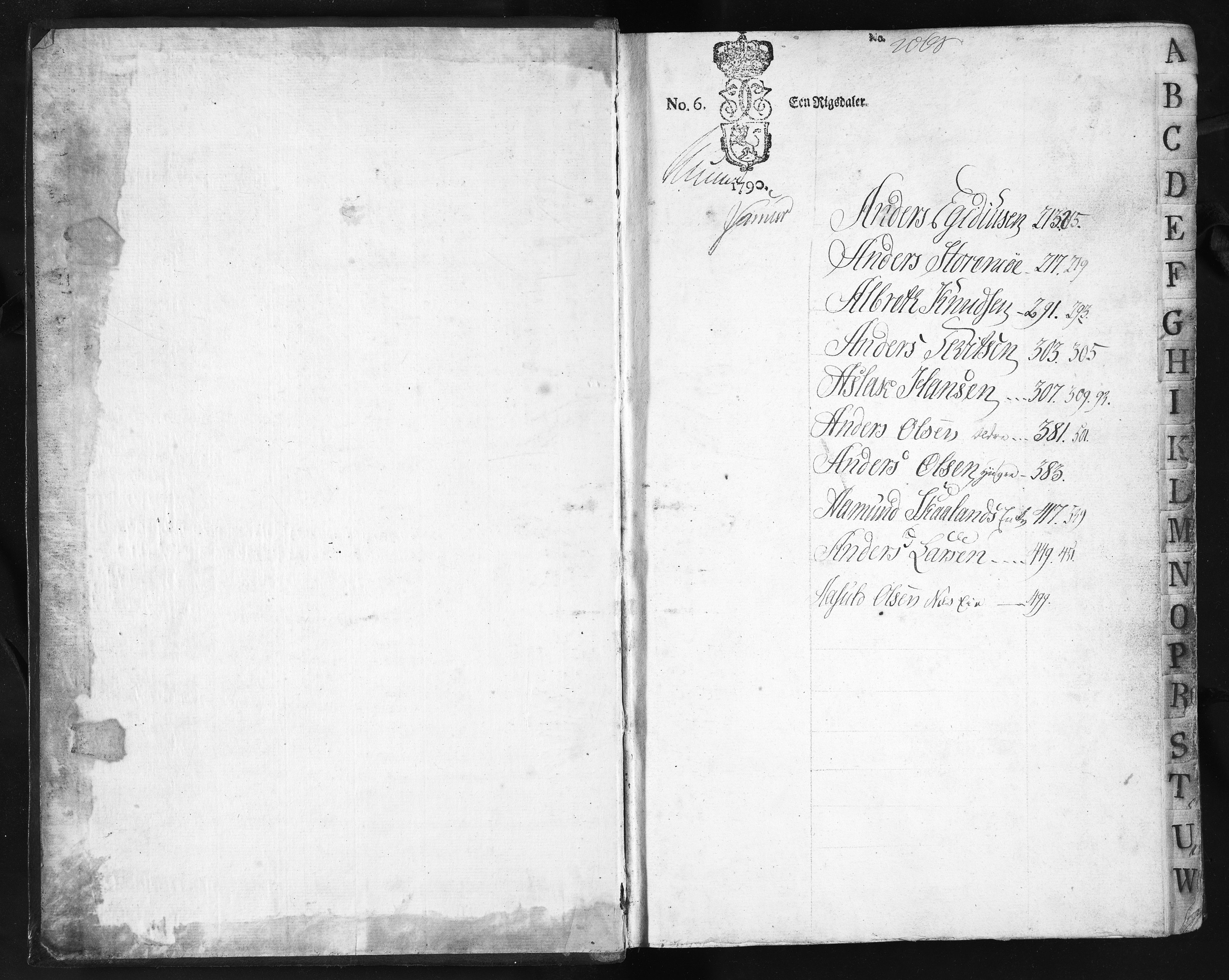Baaseland Jernverk og Næs Jernverk, NESJ/NJM-001/01/01/L0171: Regnskap. Kontobøker. Verksbøker, 1790-1791