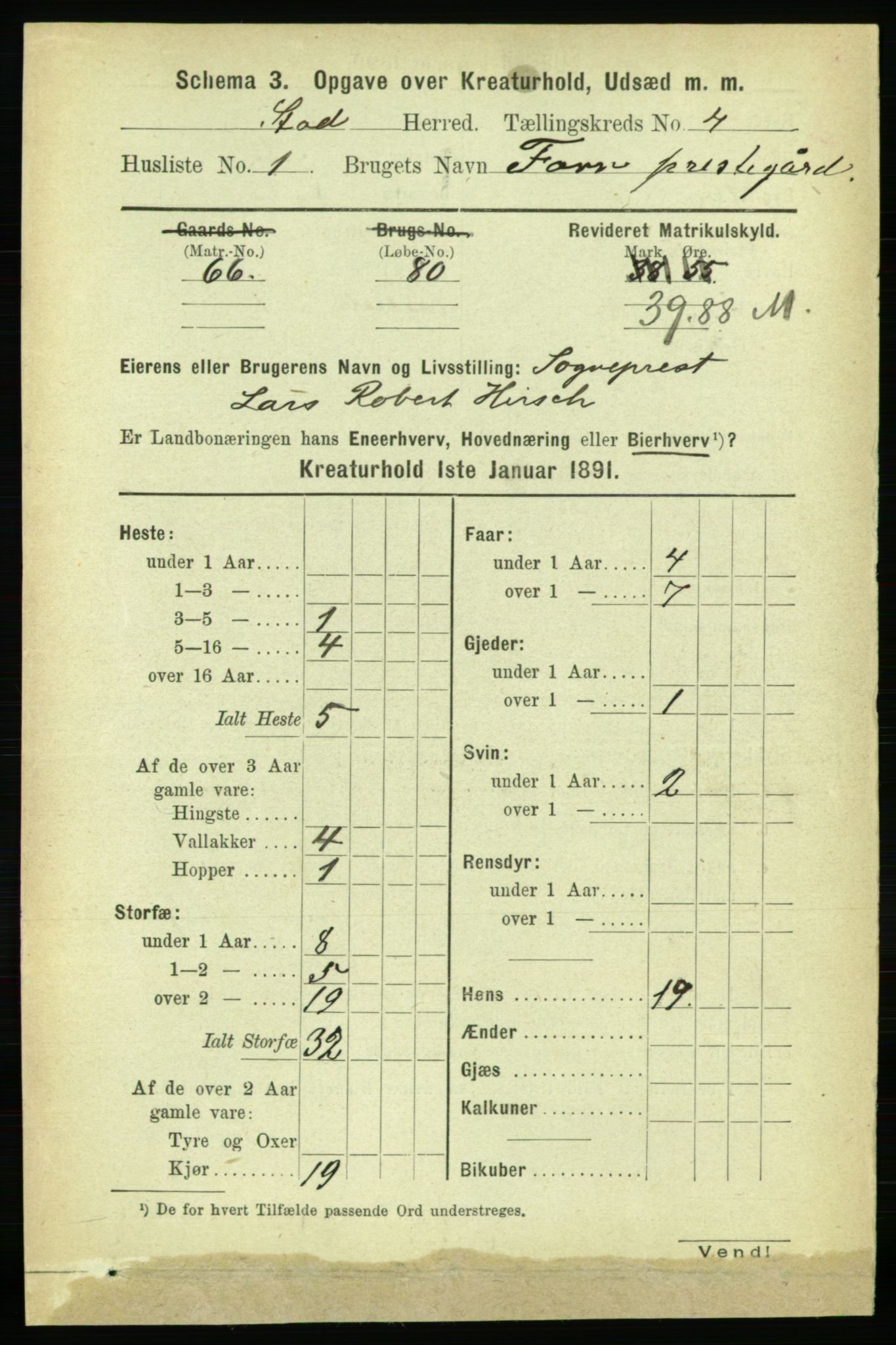 RA, 1891 census for 1734 Stod, 1891, p. 3375