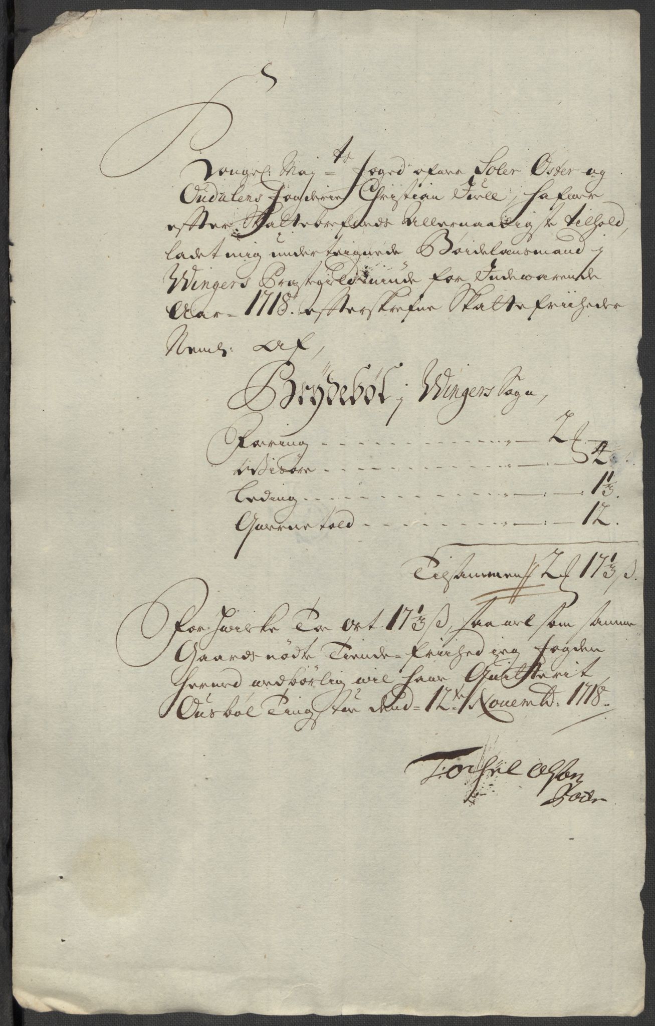Rentekammeret inntil 1814, Reviderte regnskaper, Fogderegnskap, AV/RA-EA-4092/R13/L0857: Fogderegnskap Solør, Odal og Østerdal, 1718, p. 303