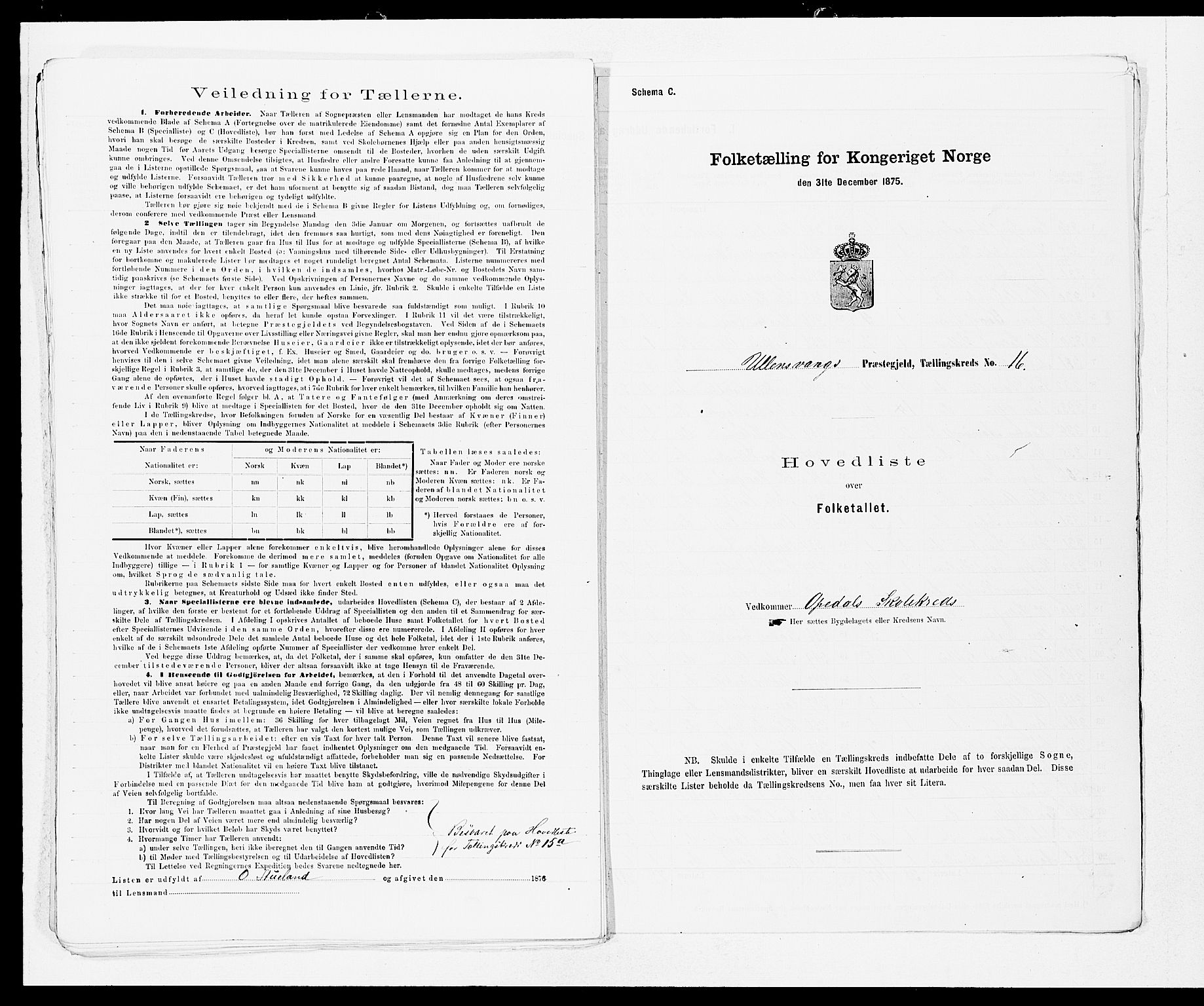 SAB, 1875 census for 1230P Ullensvang, 1875, p. 38