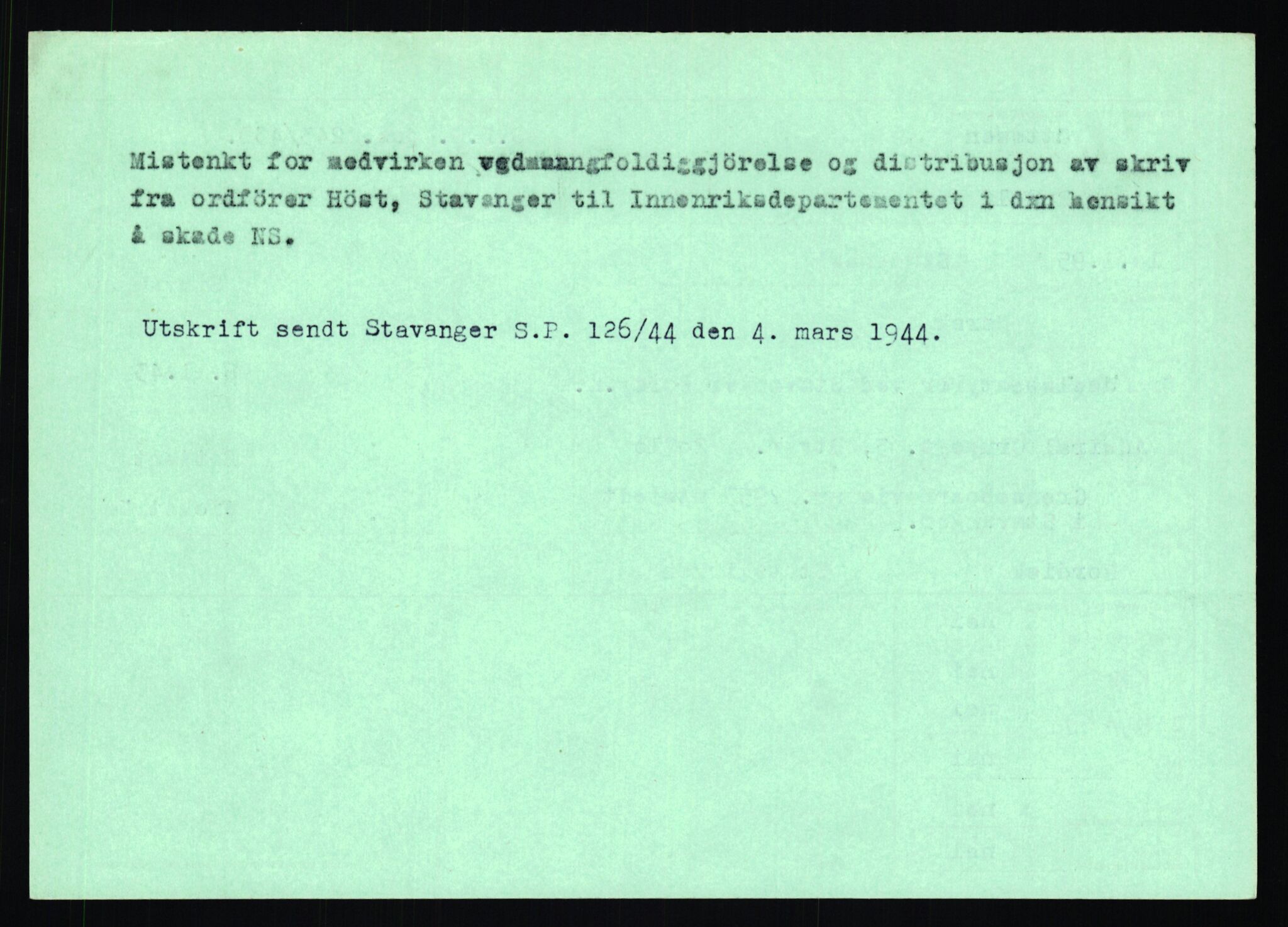 Statspolitiet - Hovedkontoret / Osloavdelingen, AV/RA-S-1329/C/Ca/L0012: Oanæs - Quistgaard	, 1943-1945, p. 2788