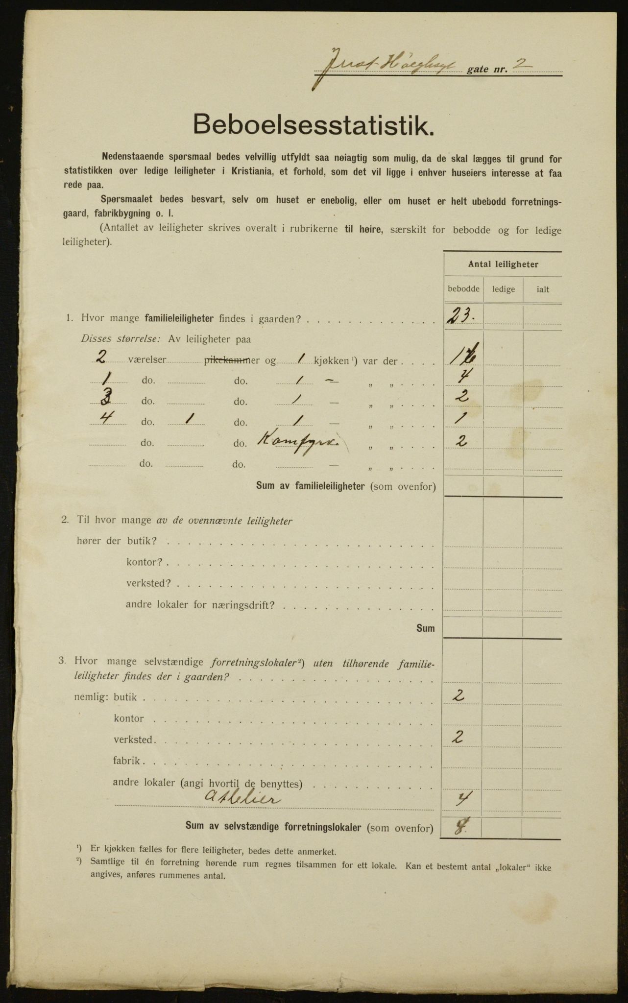 OBA, Municipal Census 1912 for Kristiania, 1912, p. 47985