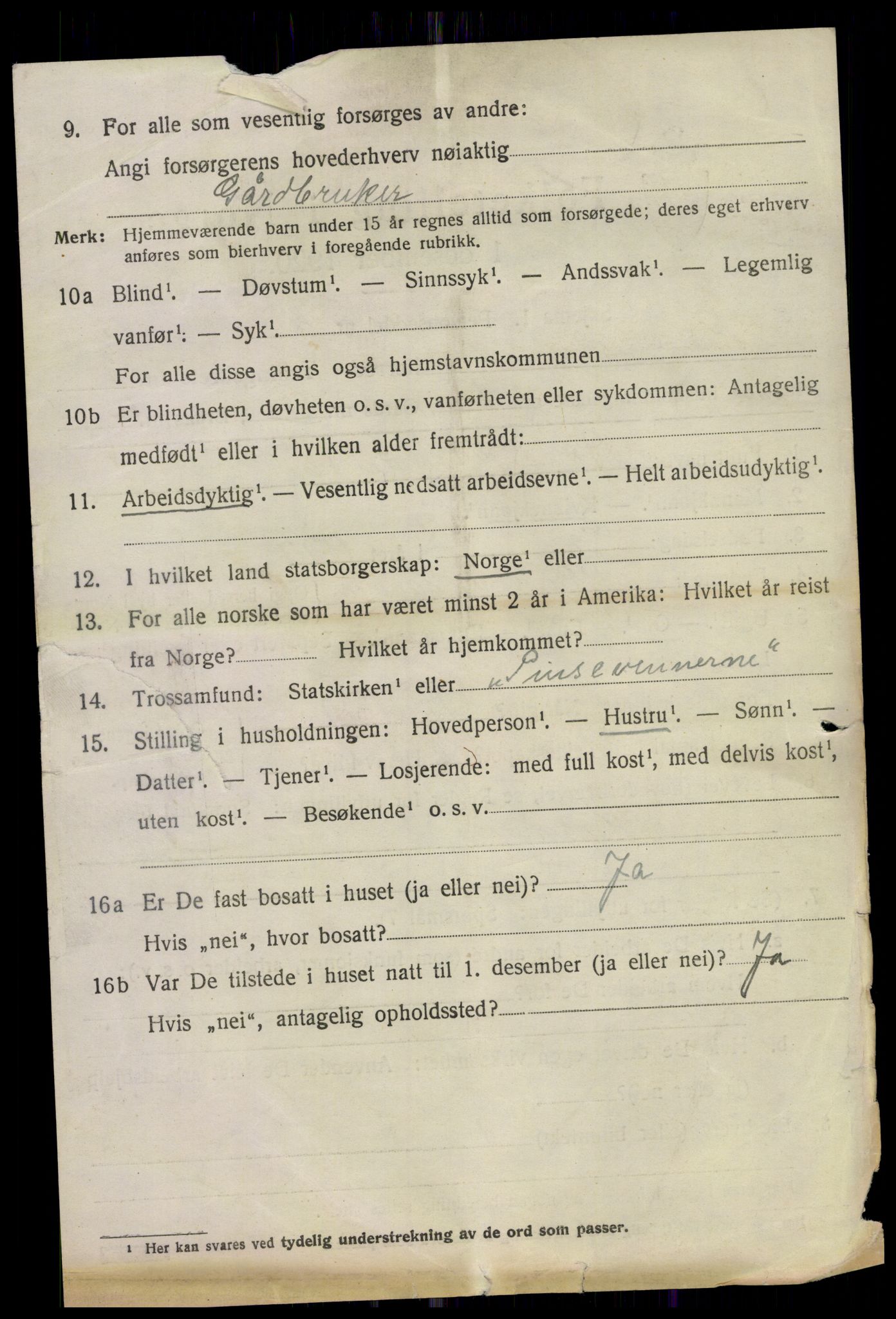 SAKO, 1920 census for Ramnes, 1920, p. 3253