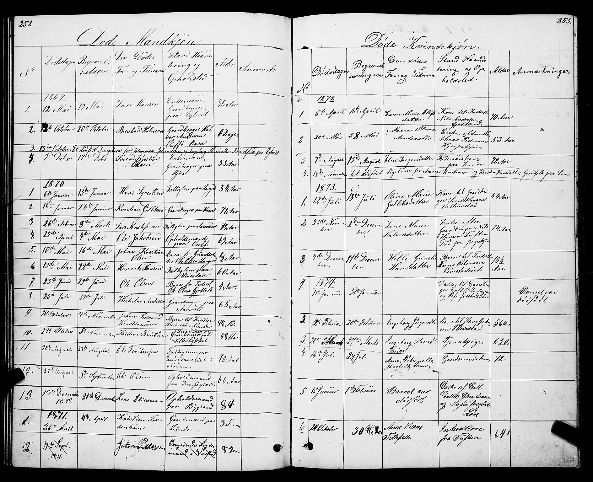 Ramnes kirkebøker, SAKO/A-314/G/Gc/L0001: Parish register (copy) no. III 1, 1869-1903, p. 252-253