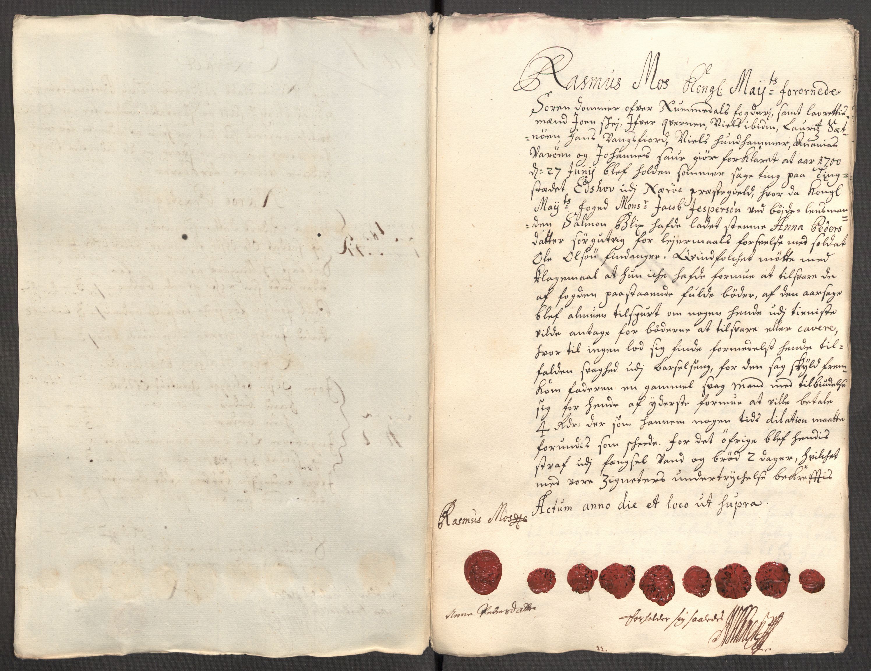 Rentekammeret inntil 1814, Reviderte regnskaper, Fogderegnskap, AV/RA-EA-4092/R64/L4426: Fogderegnskap Namdal, 1699-1700, p. 280