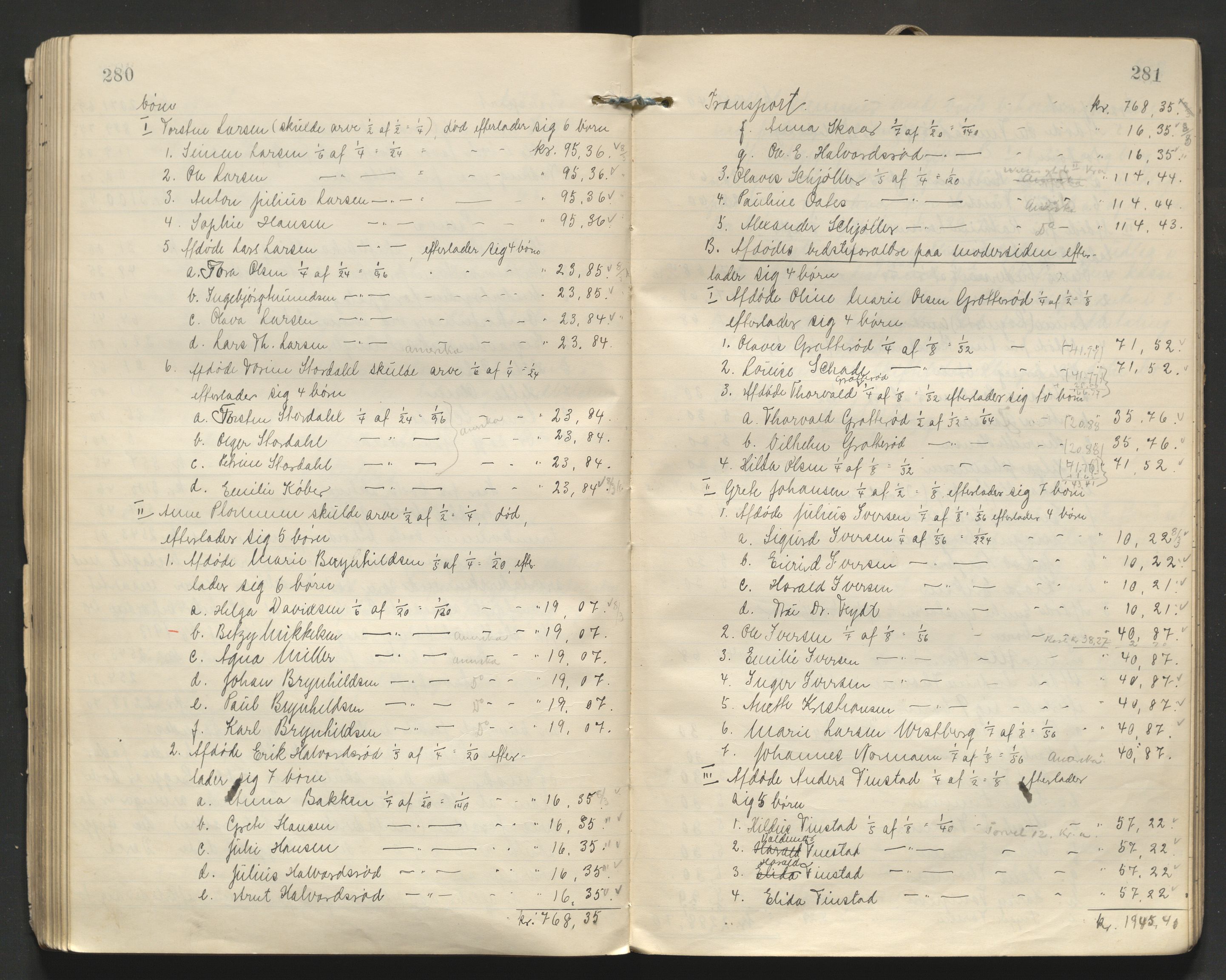 Sarpsborg byfogd, AV/SAO-A-10864/H/He/L0003: Skifteutlodningsprotokoll, 1906-1920, p. 280-281