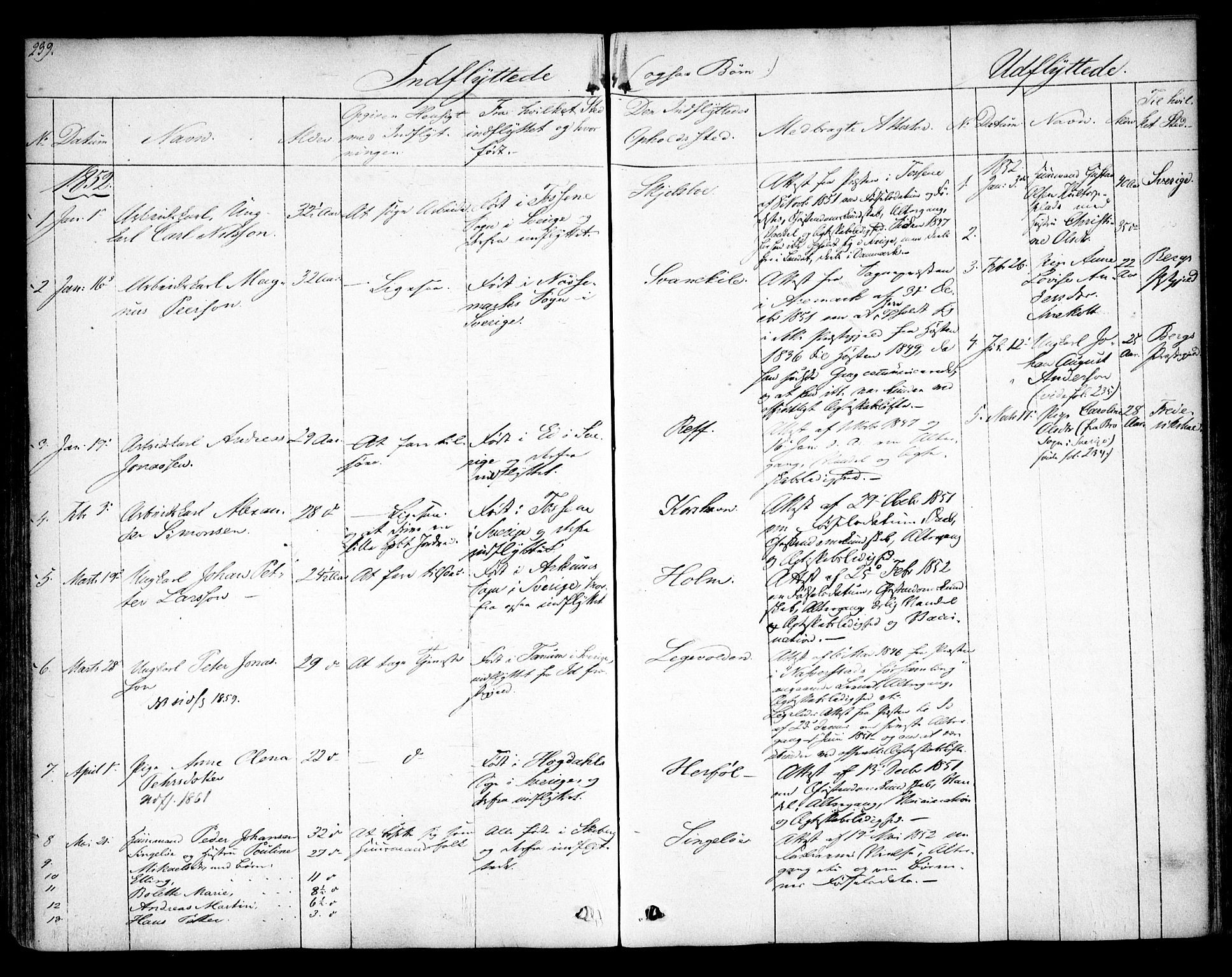 Hvaler prestekontor Kirkebøker, AV/SAO-A-2001/F/Fa/L0006: Parish register (official) no. I 6, 1846-1863, p. 239