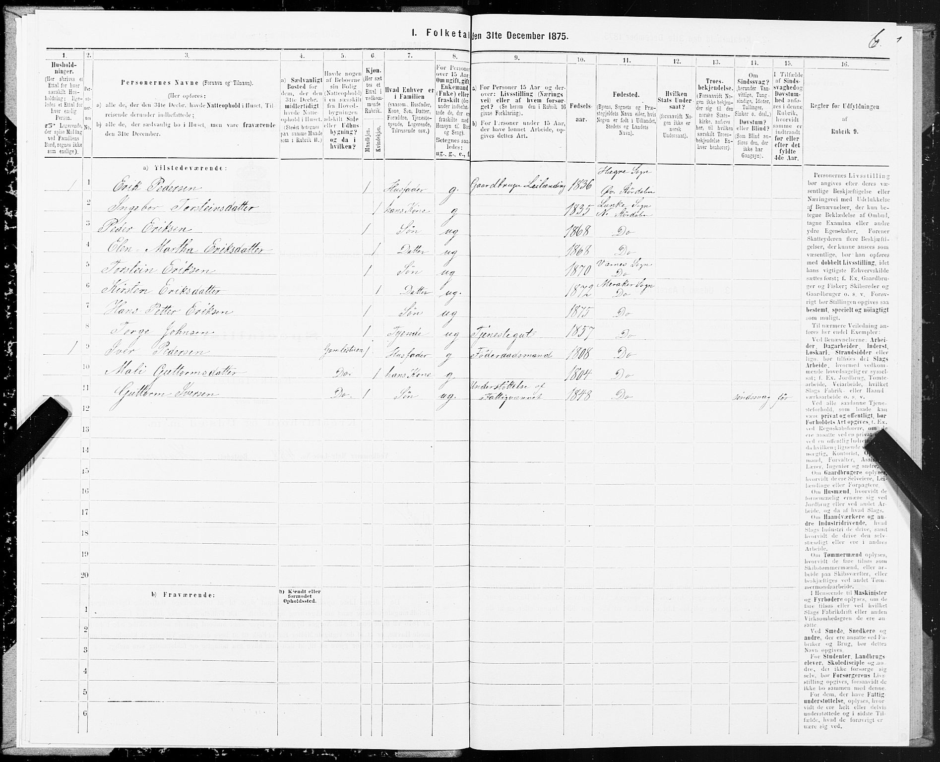 SAT, 1875 census for 1711P Øvre Stjørdal, 1875, p. 5006