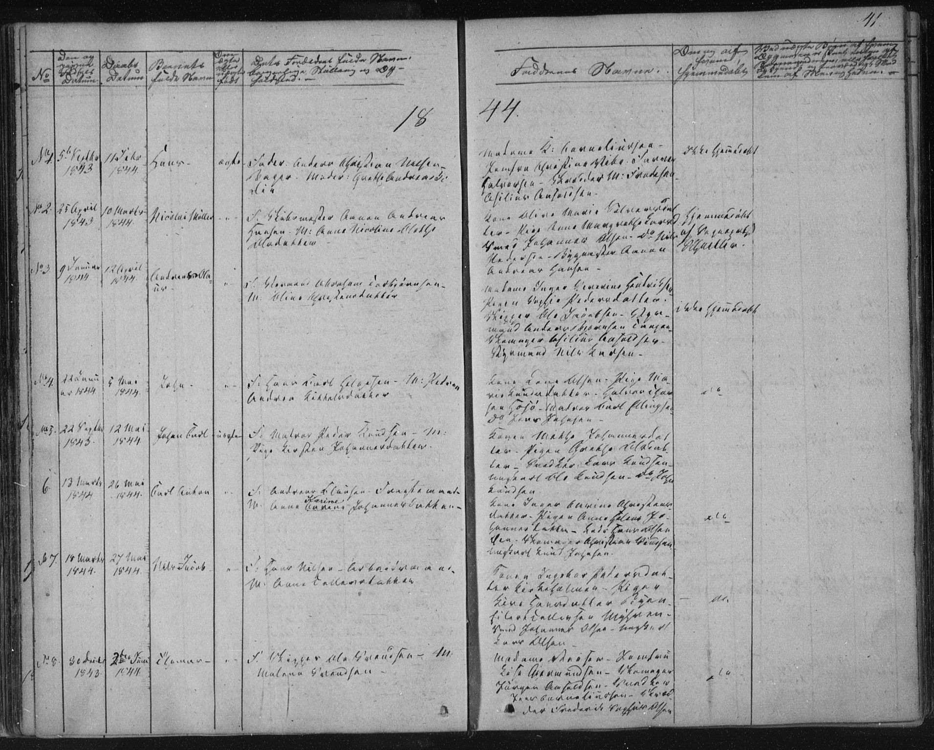 Kragerø kirkebøker, SAKO/A-278/F/Fa/L0005: Parish register (official) no. 5, 1832-1847, p. 41