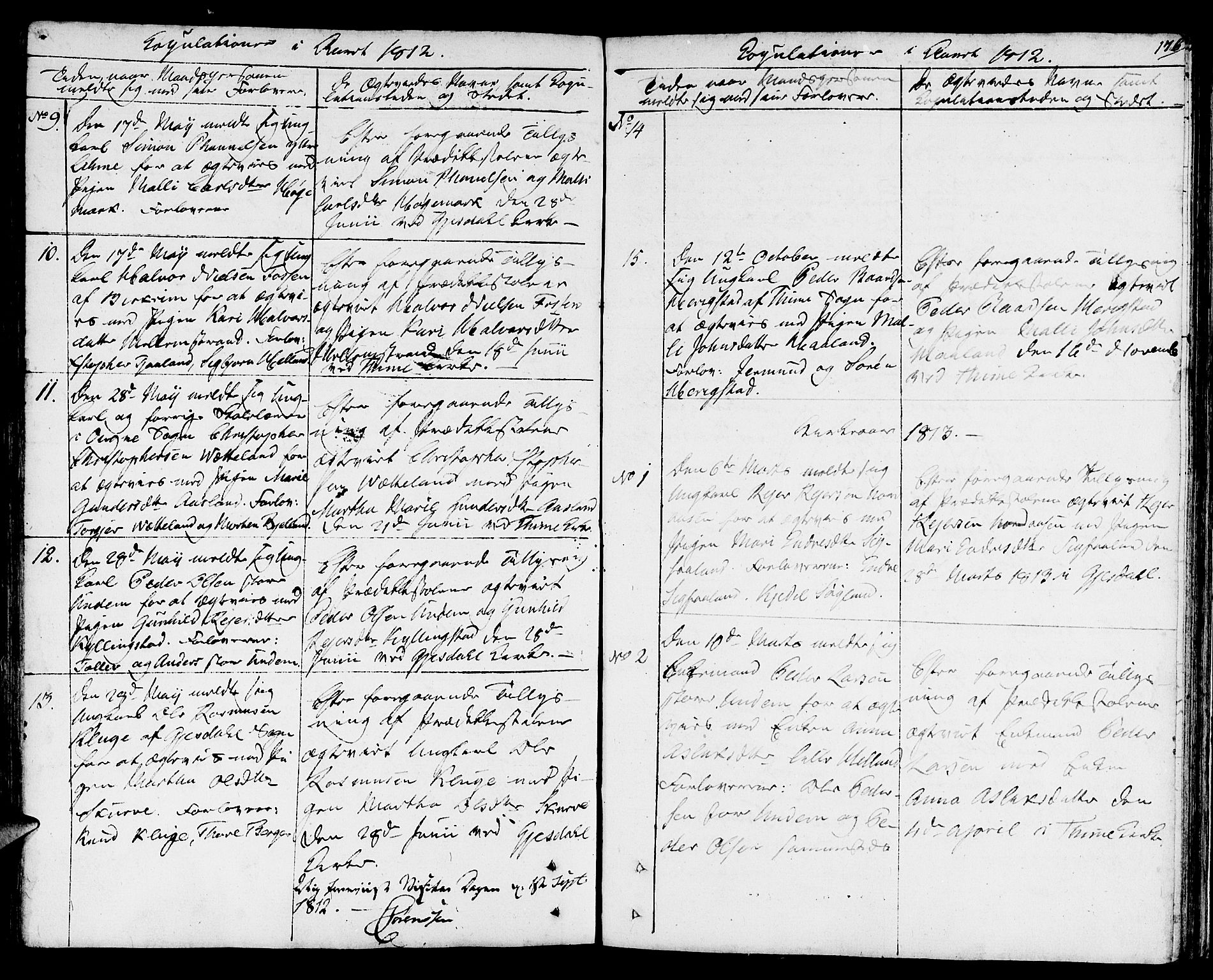 Lye sokneprestkontor, SAST/A-101794/001/30BA/L0002: Parish register (official) no. A 2, 1799-1817, p. 176