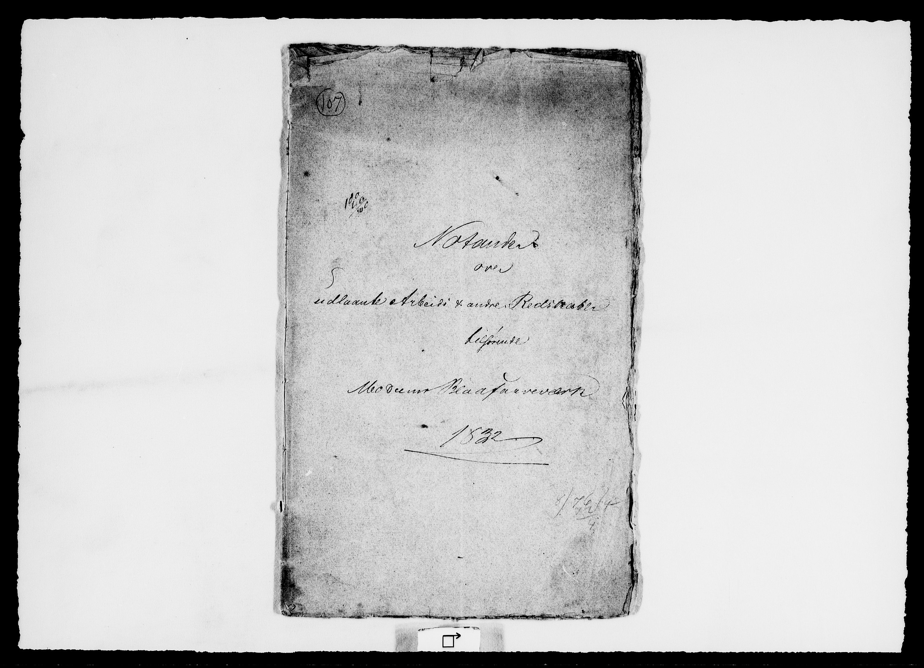 Modums Blaafarveværk, RA/PA-0157/G/Ge/L0363/0004: -- / Noticebog over Fengrør-Leverance, 1831-1851, p. 2